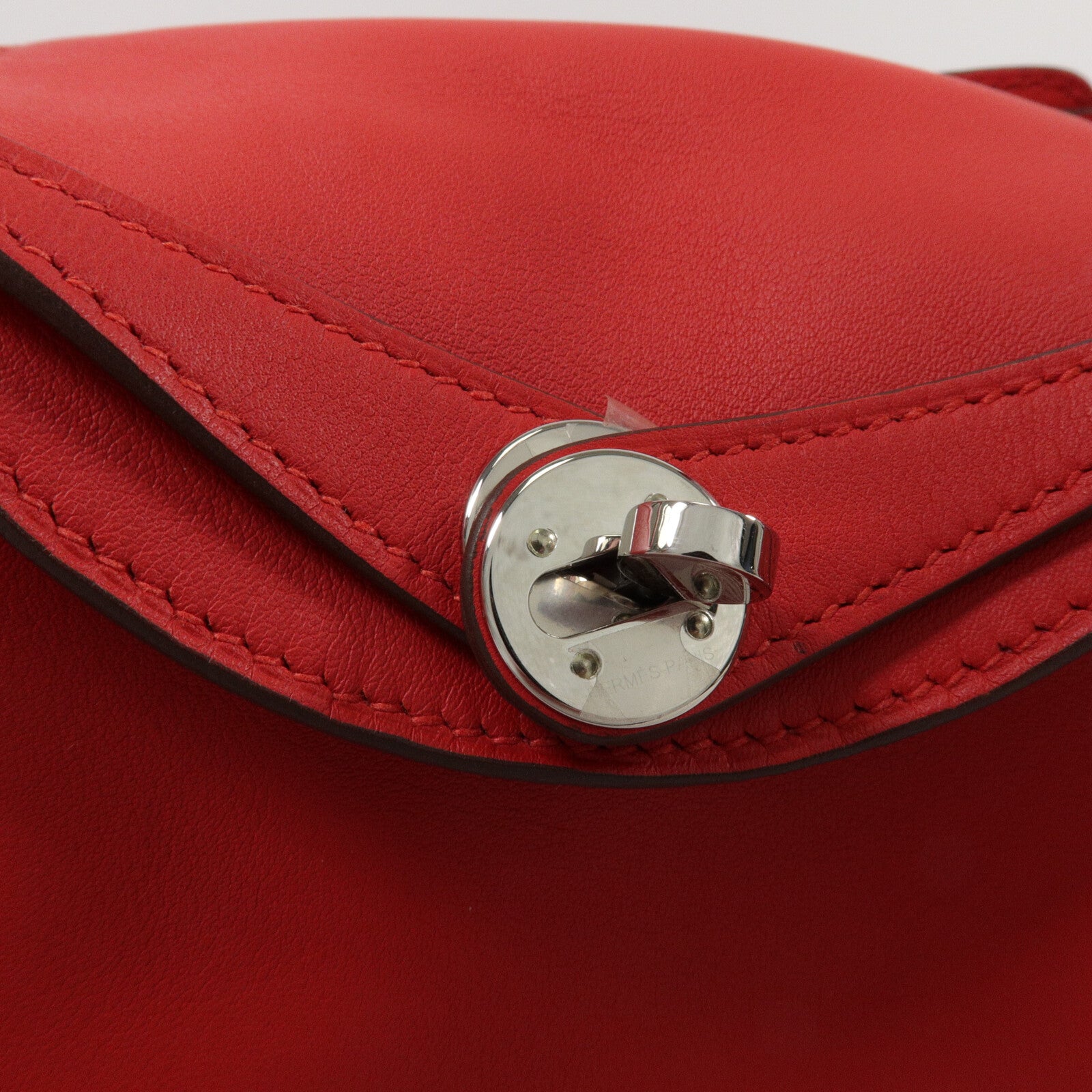 HERMES Swift皮革Mini Lindy手挽肩背兩用袋Rough de Coeur