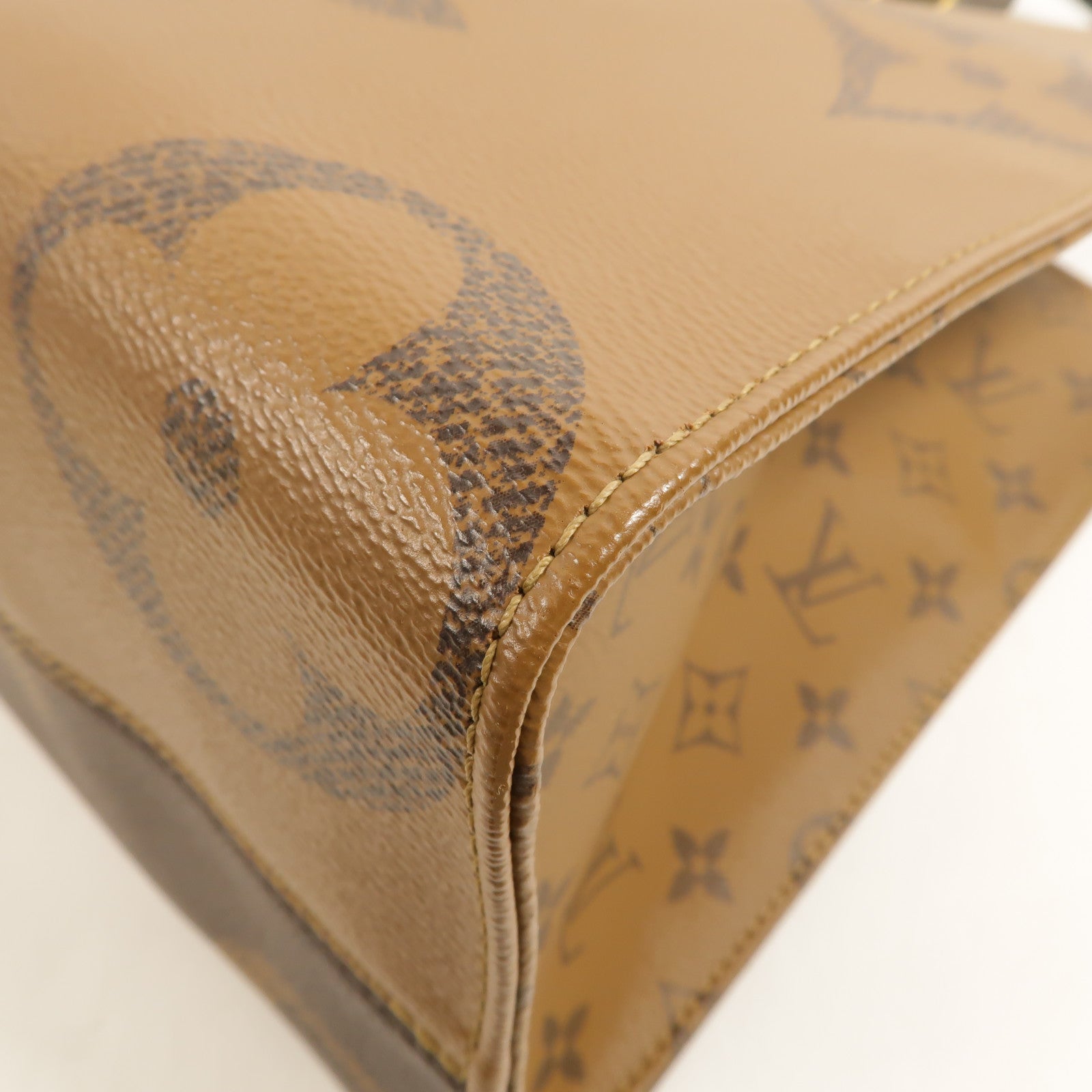 LOUIS VUITTON Monogram Giant On The Go MM金扣手挽肩背兩用袋