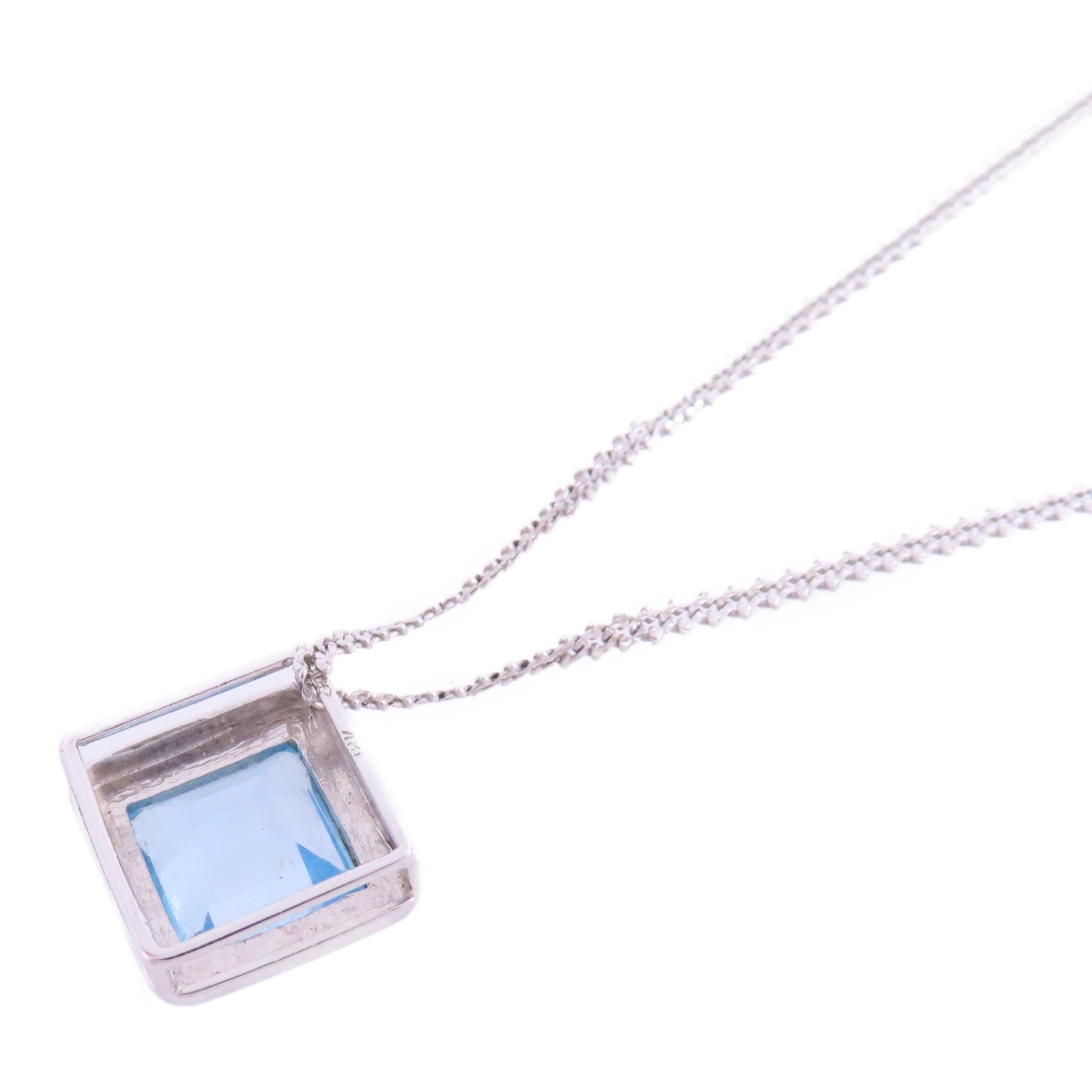 JEWELRY 【激減優惠】18K白金/藍拓帕石Bule Topaz Necklace項鏈