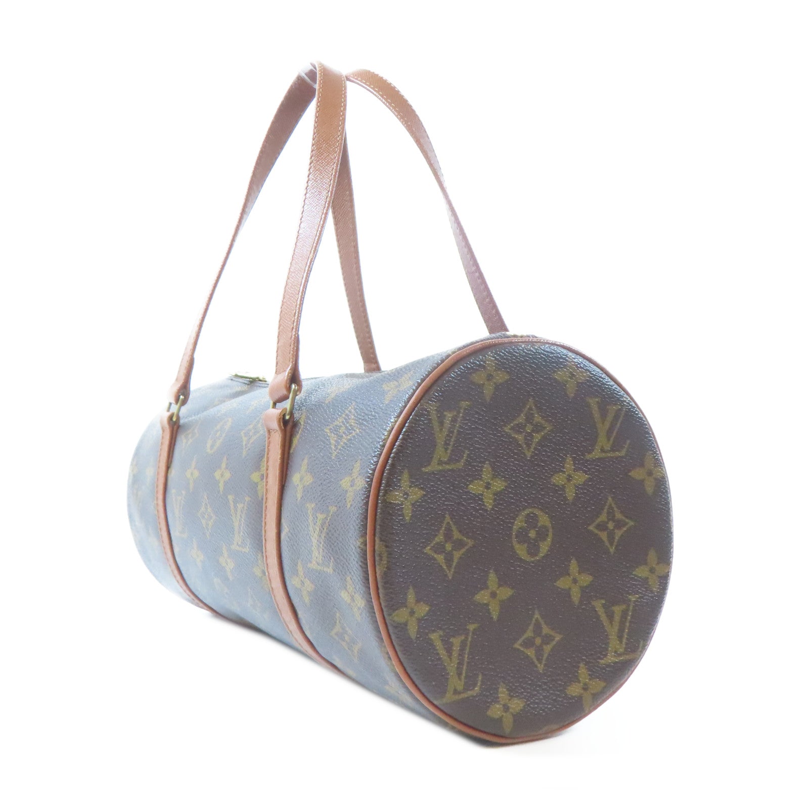 LOUIS VUITTON 【激減優惠】Monogram Papillon 30金扣手挽袋啡色