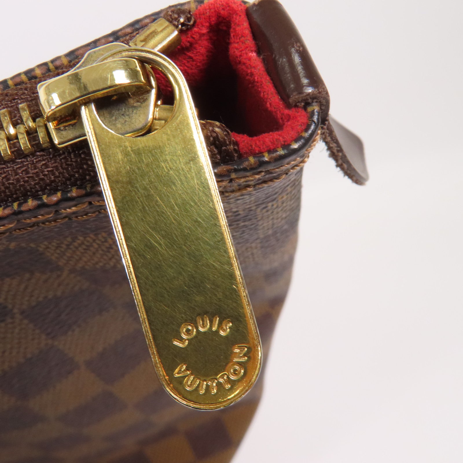 LOUIS VUITTON Damier Saleya PM金扣肩背袋
