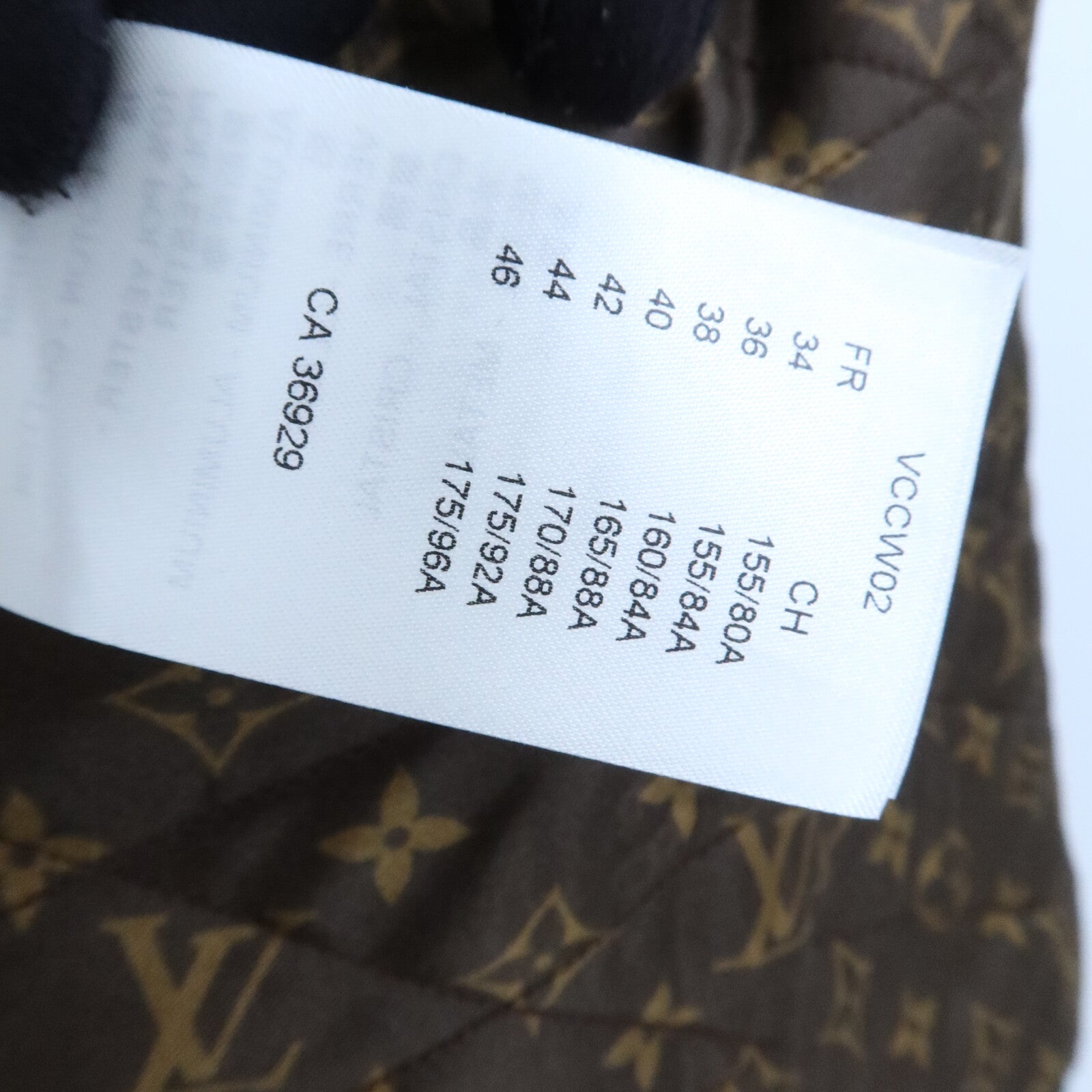 LOUIS VUITTON Cotton/Wool Collarless Jacket外套