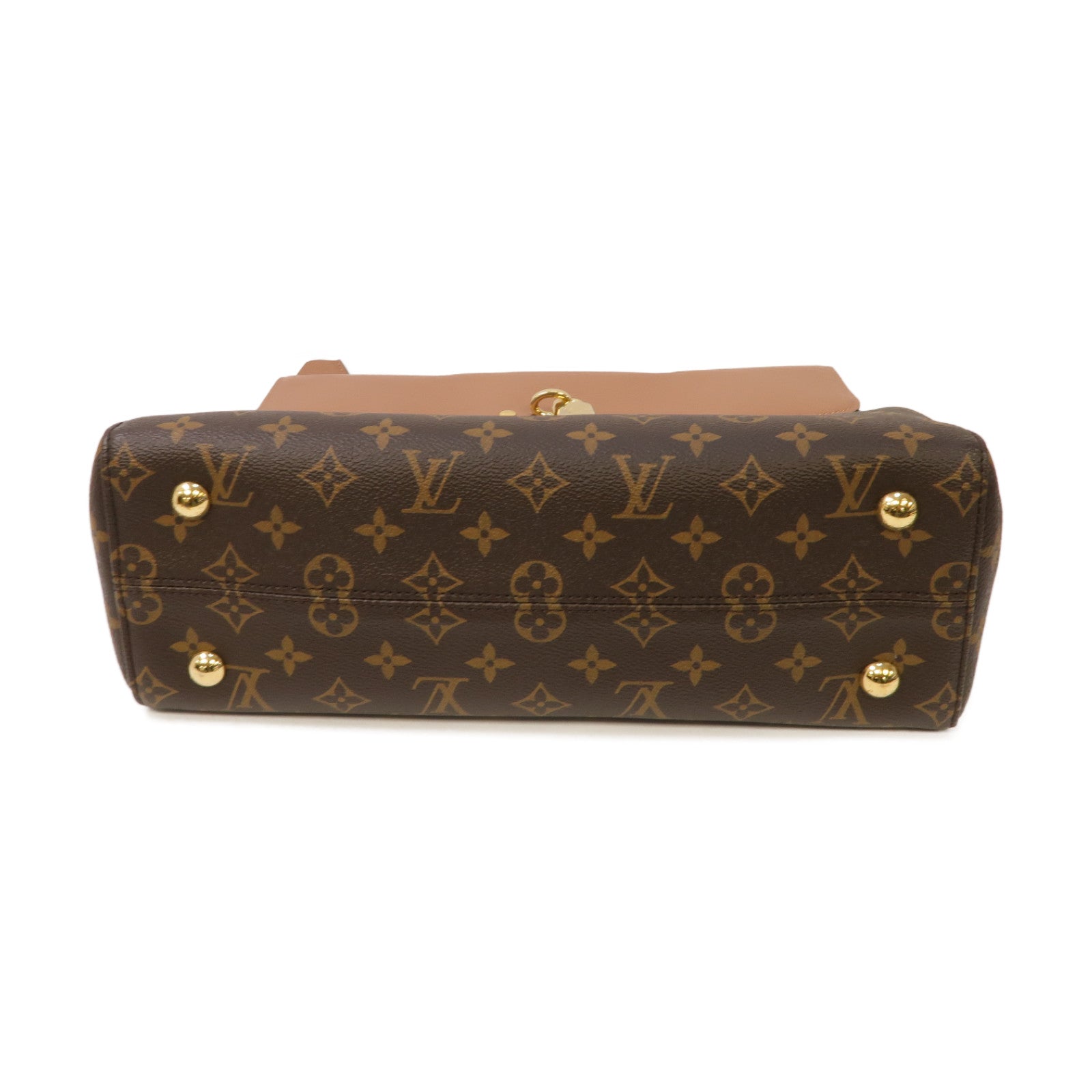 LOUIS VUITTON 【激減優惠】Monogram 2 Way Shoulder Bag金扣手挽肩背兩用袋啡色