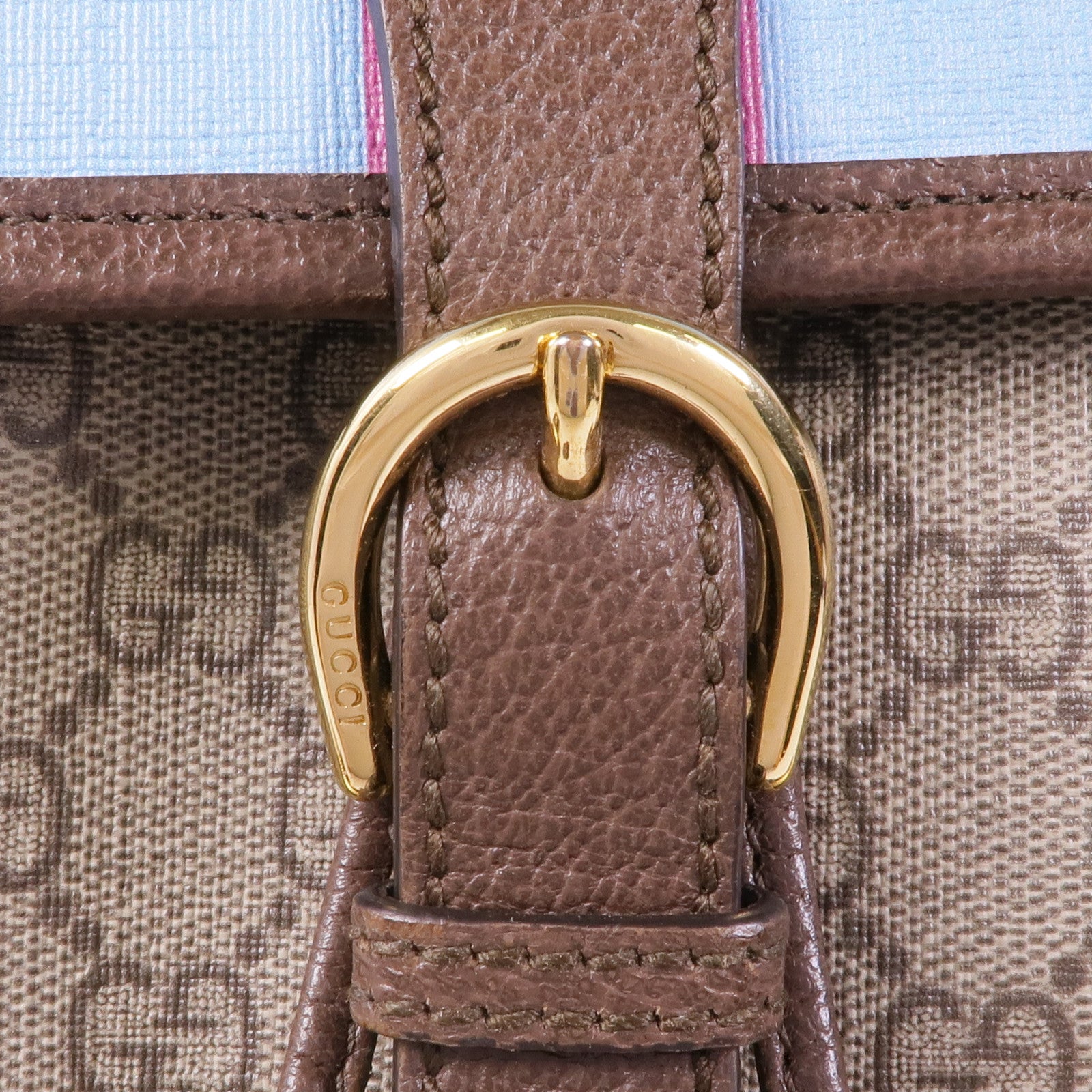 GUCCI 塗層帆布GG Supreme Backpack金扣背包