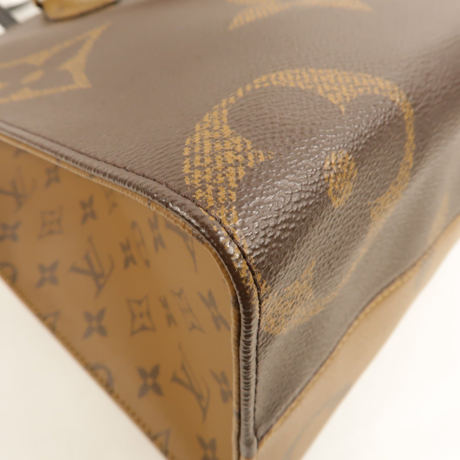 LOUIS VUITTON Monogram Giant On The Go MM金扣手挽肩背兩用袋