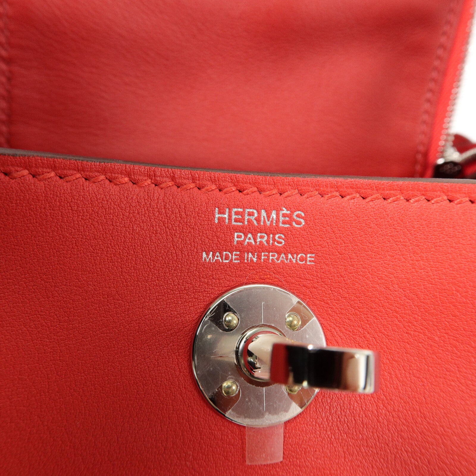 HERMES Swift皮革Mini Lindy手挽肩背兩用袋Rough de Coeur