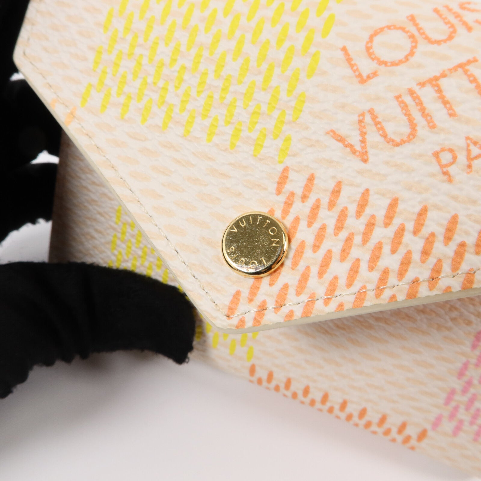 LOUIS VUITTON Damier Giant Victorine金扣錢包