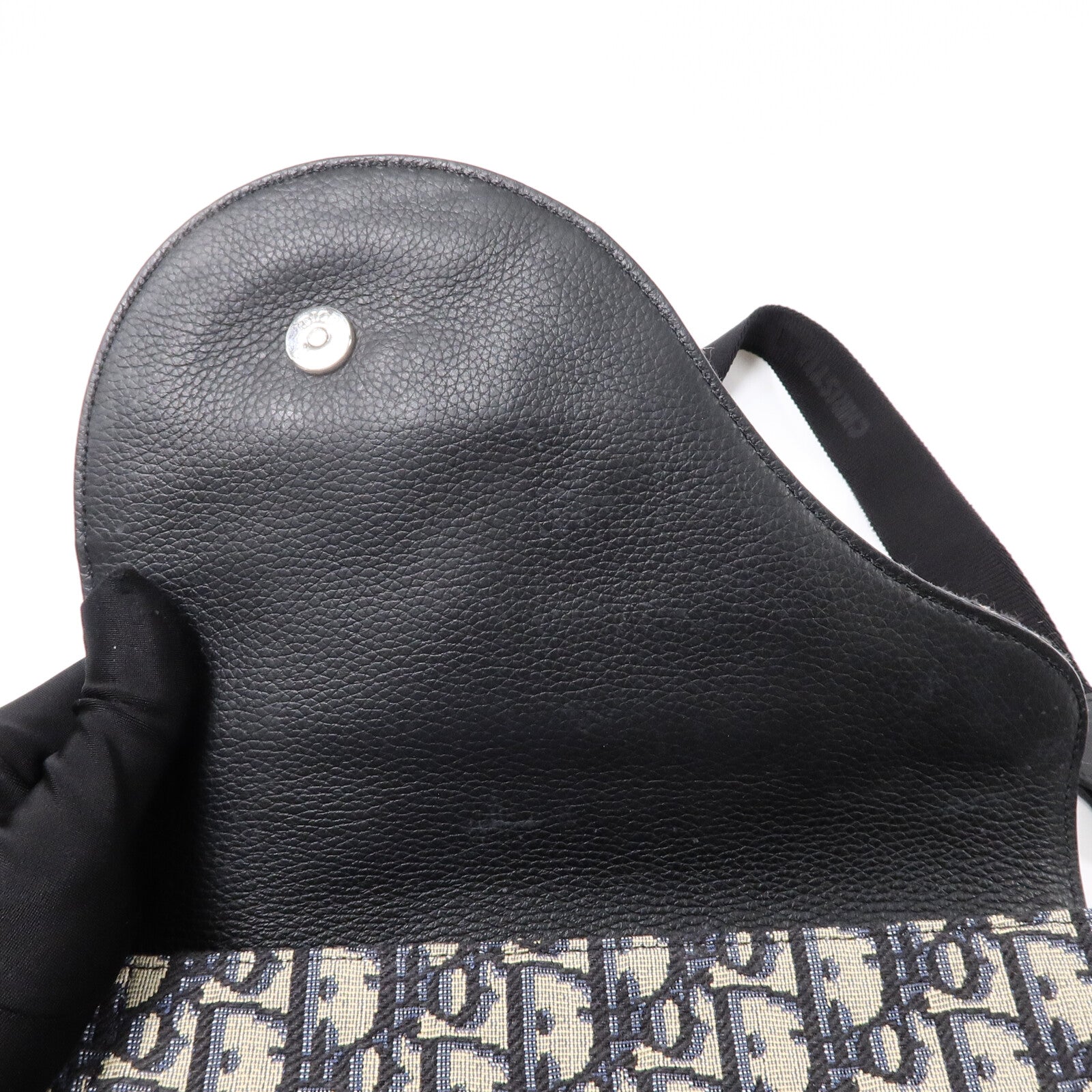 Dior 帆布/牛皮皮革Saddle Pouch Crossbody Bag肩背袋
