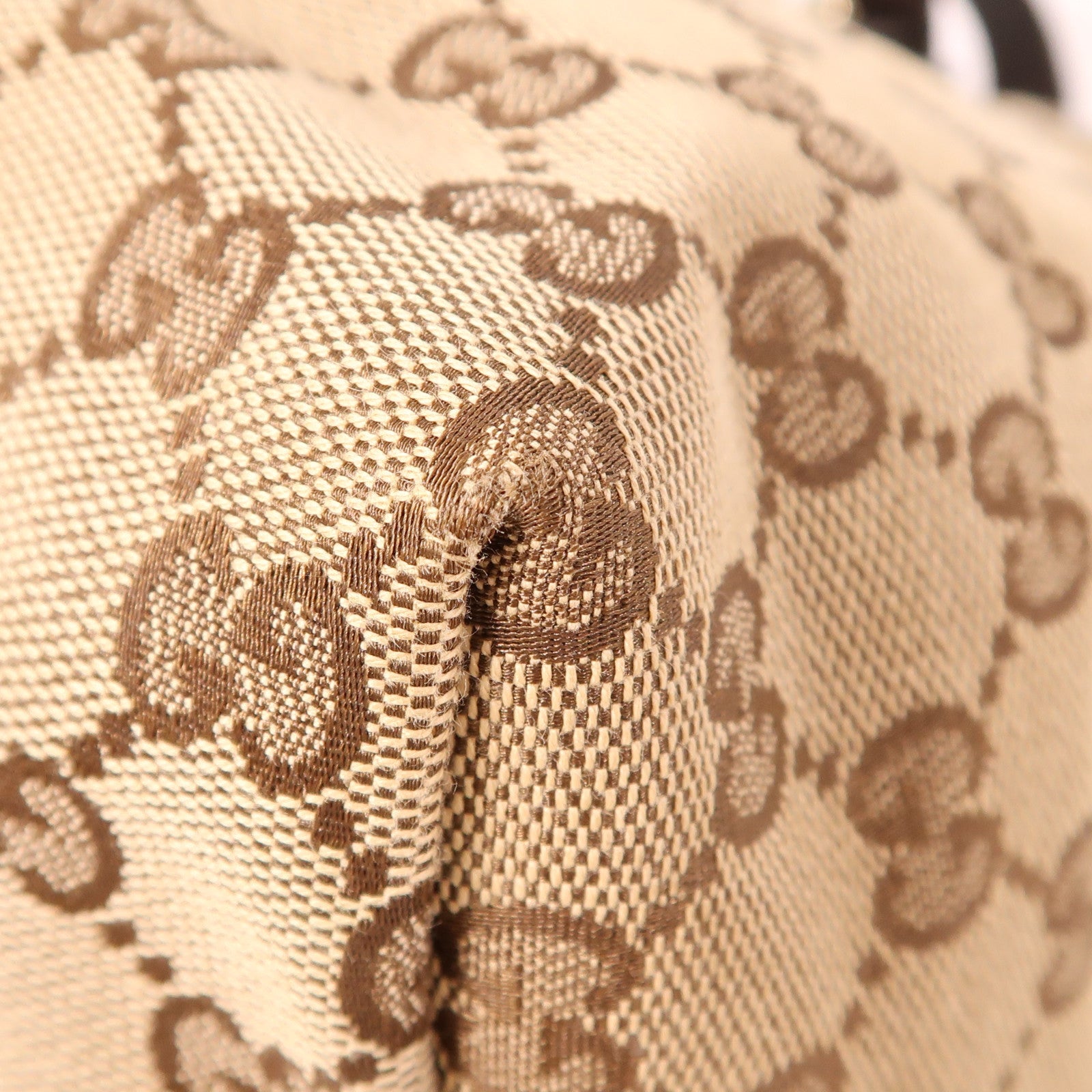 GUCCI 帆布Sherry Line金扣肩背袋