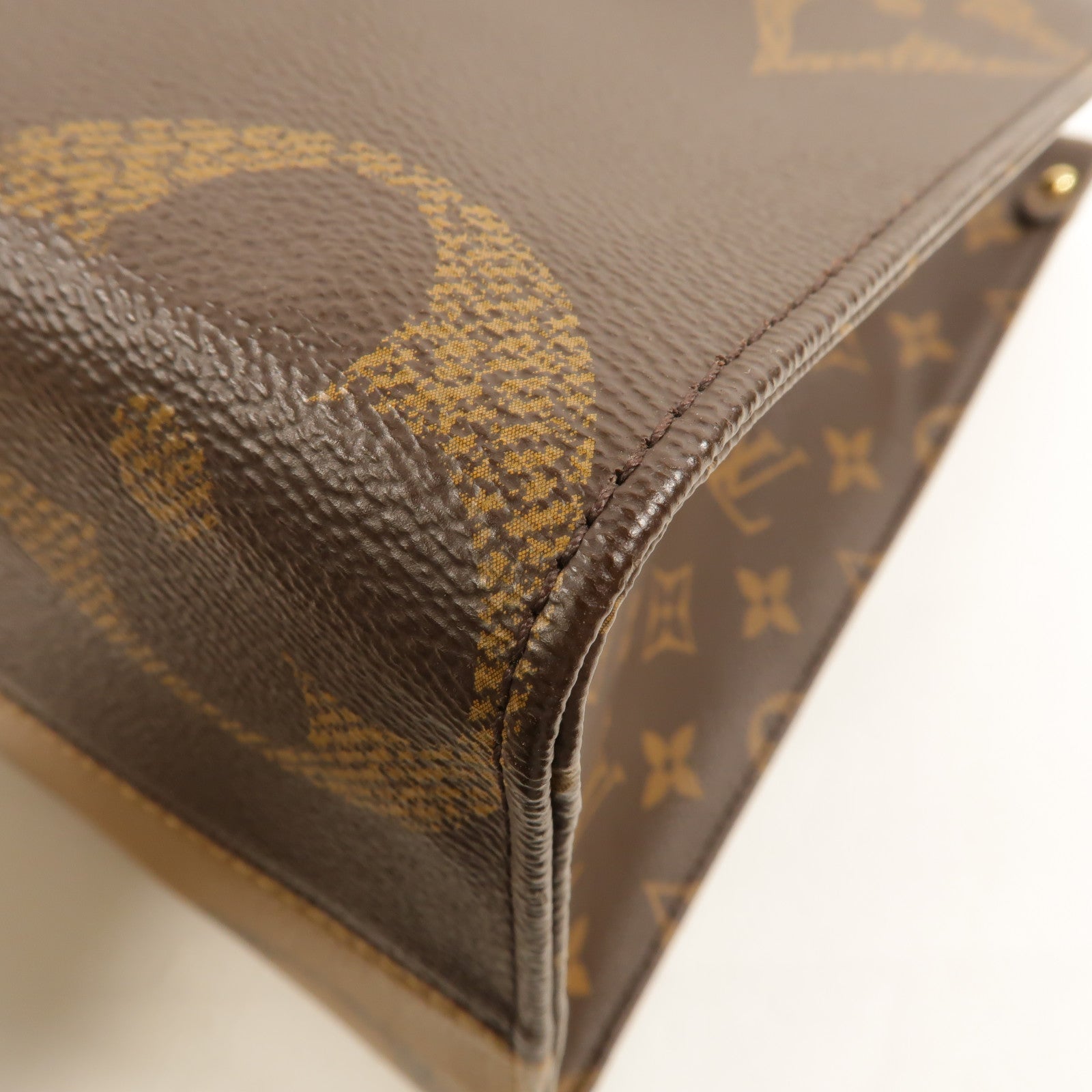 LOUIS VUITTON Monogram Giant On The Go MM金扣手挽肩背兩用袋