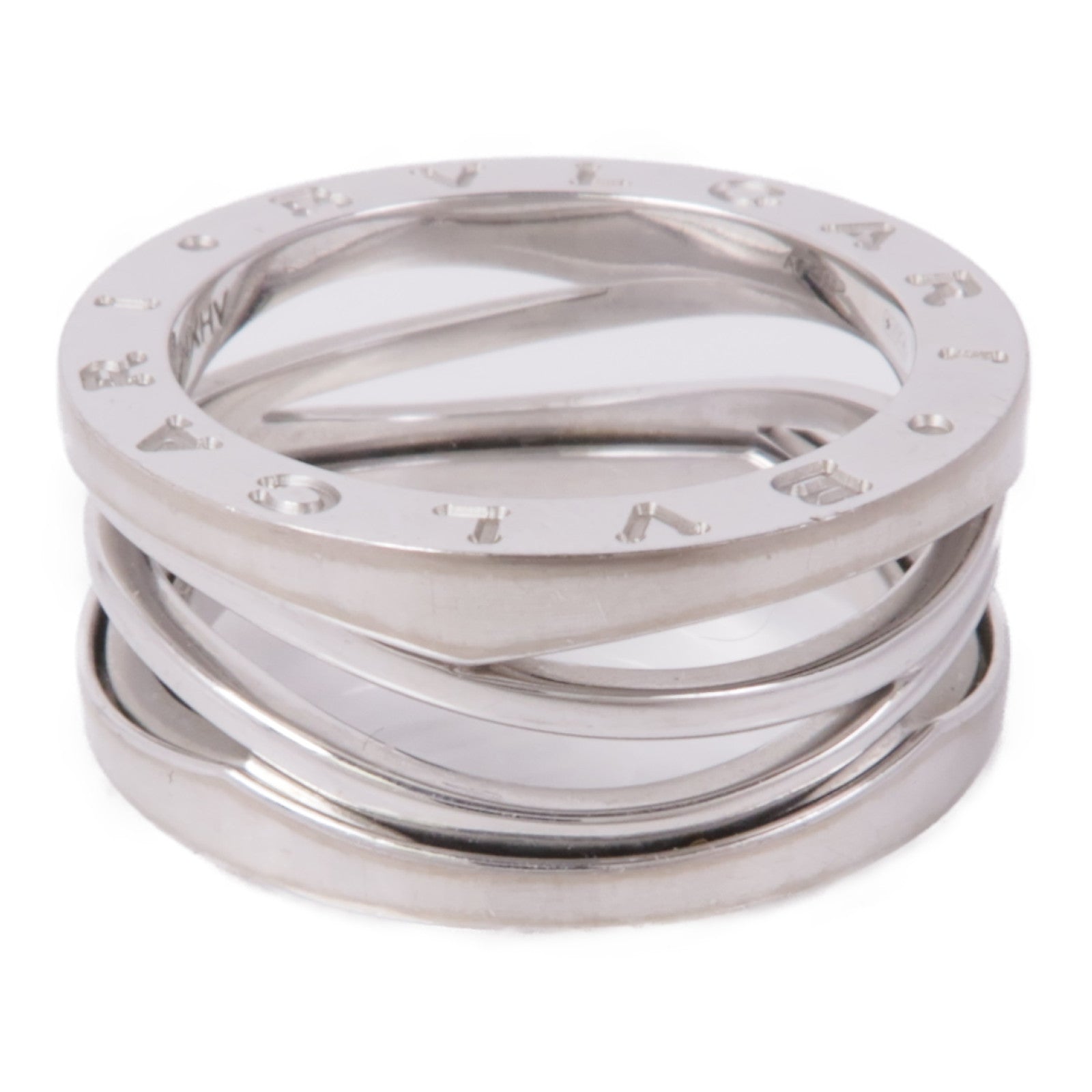 BVLGARI 【激減優惠】18K白金B-zero1 Ring戒指Bvlgari#55/US#7