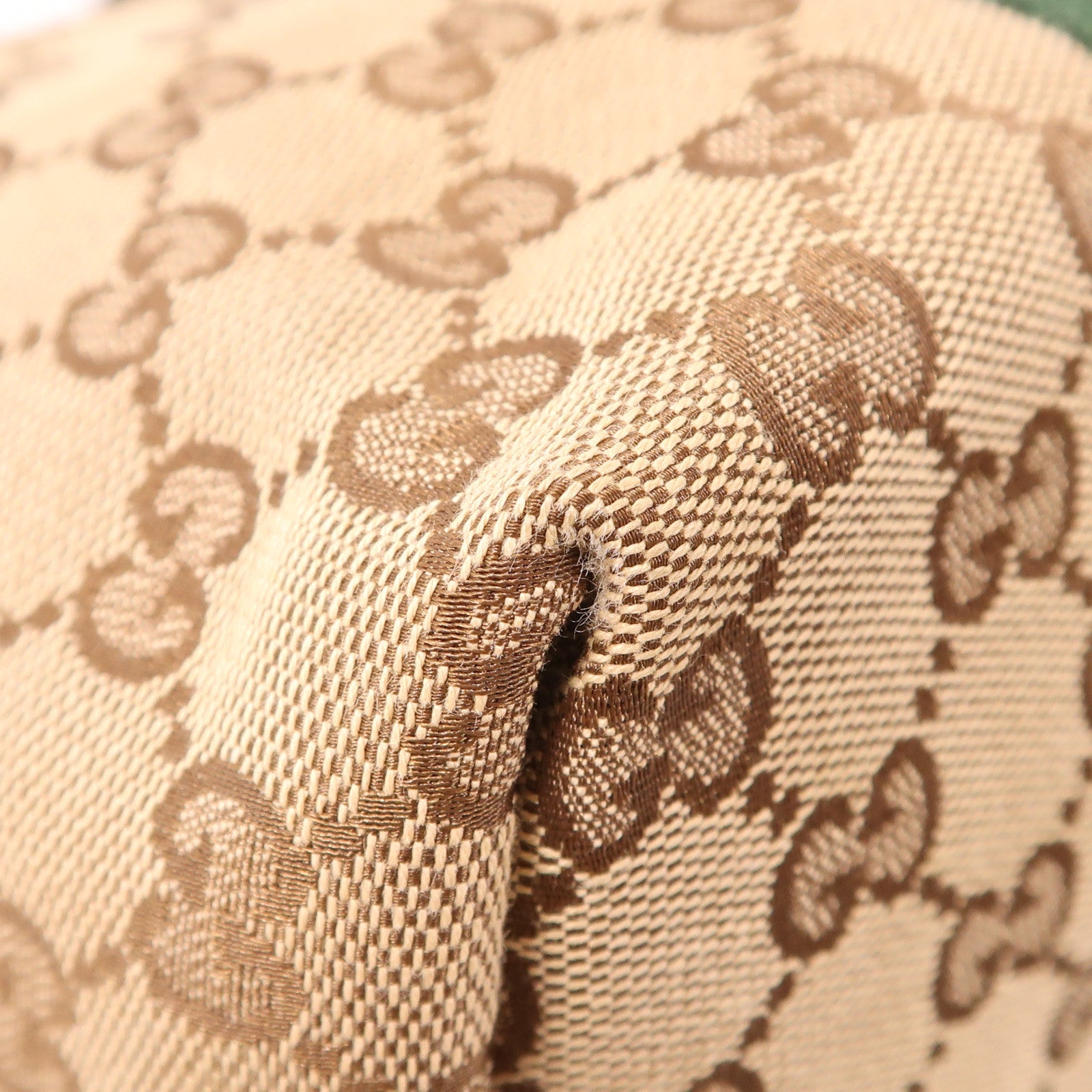 GUCCI 帆布Sherry Line金扣肩背袋