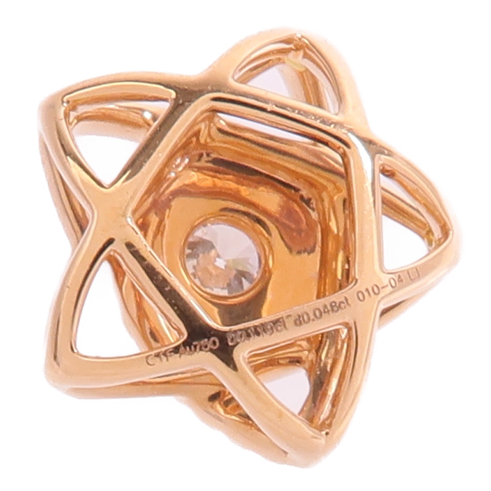 JEWELRY 18K玫瑰金Diamond Pendant Top鑽石吊墜