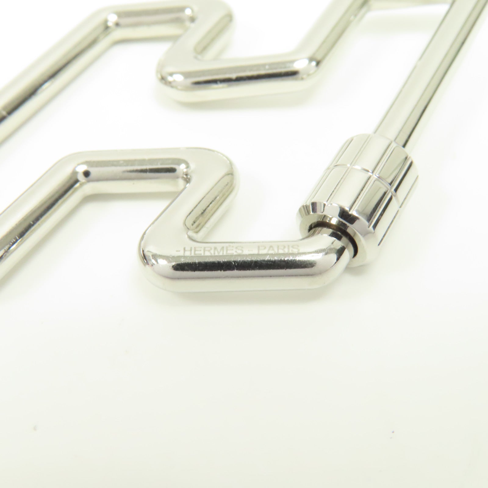 HERMES 金屬Key Charm鎖匙扣銀色