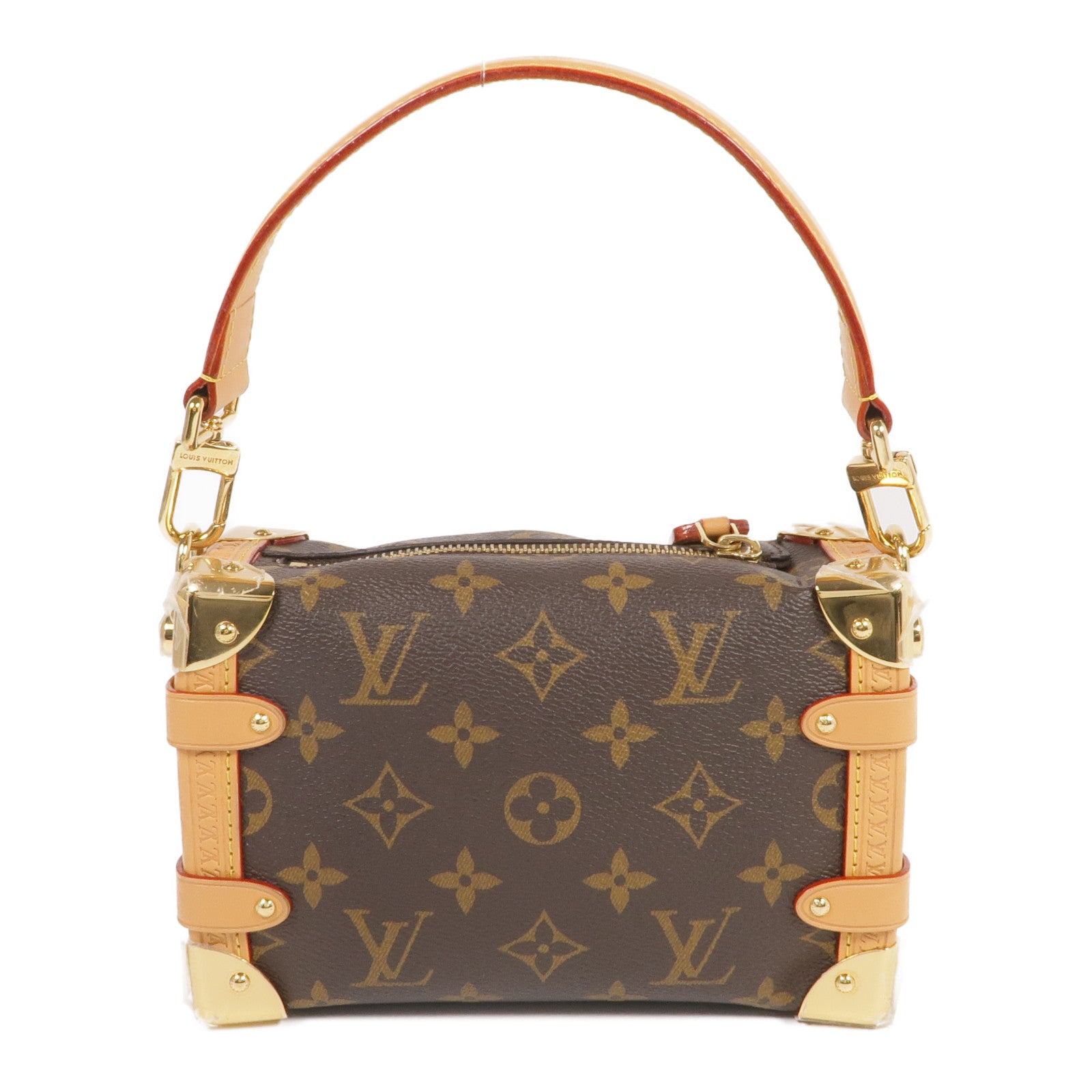 LOUIS VUITTON Monogram Side Trunk PM金扣手挽肩背兩用袋