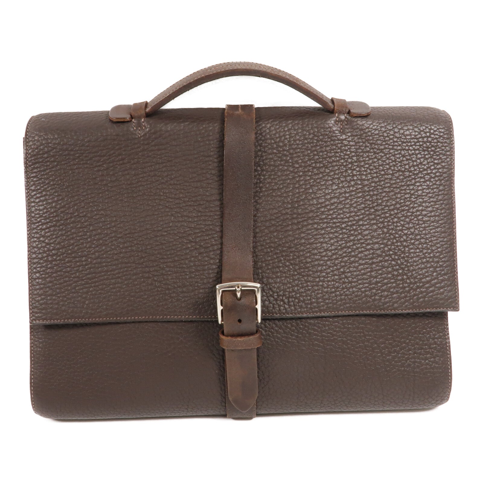 HERMES Togo皮革Etriviere II手挽袋Ebene
