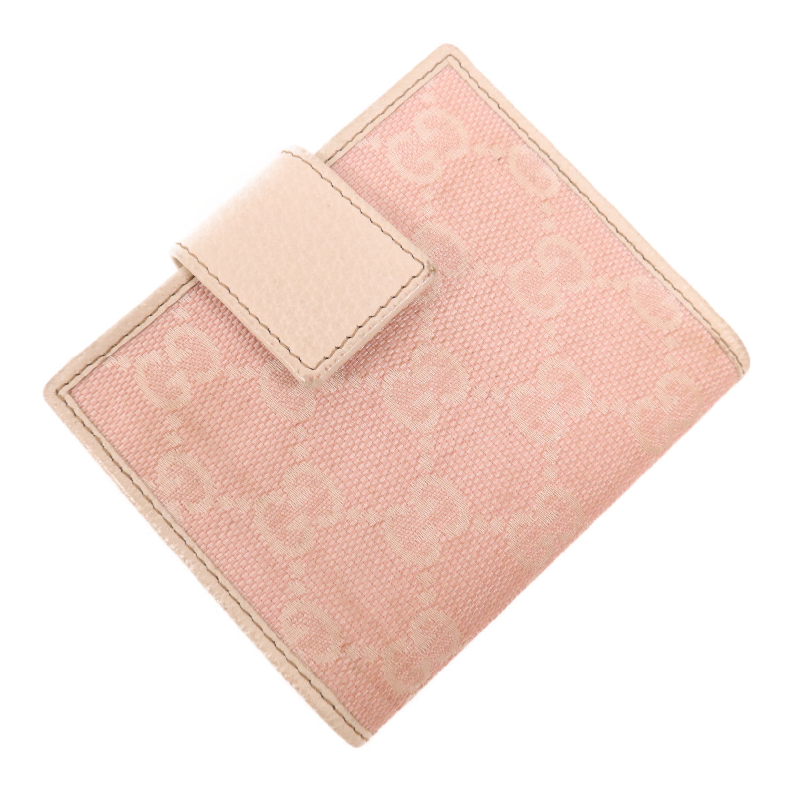 GUCCI 帆布Wallet銀扣錢包