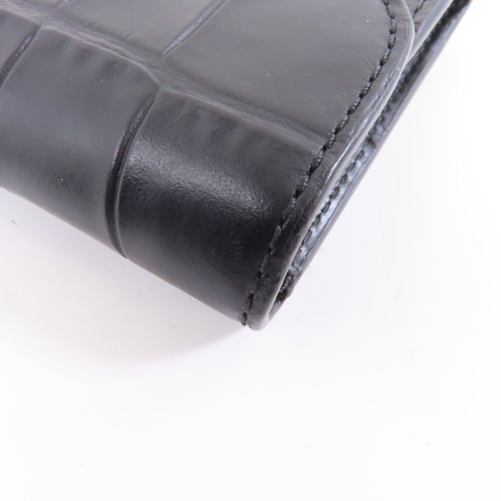 COACH 牛皮皮革Long Wallet金扣長錢包黑色