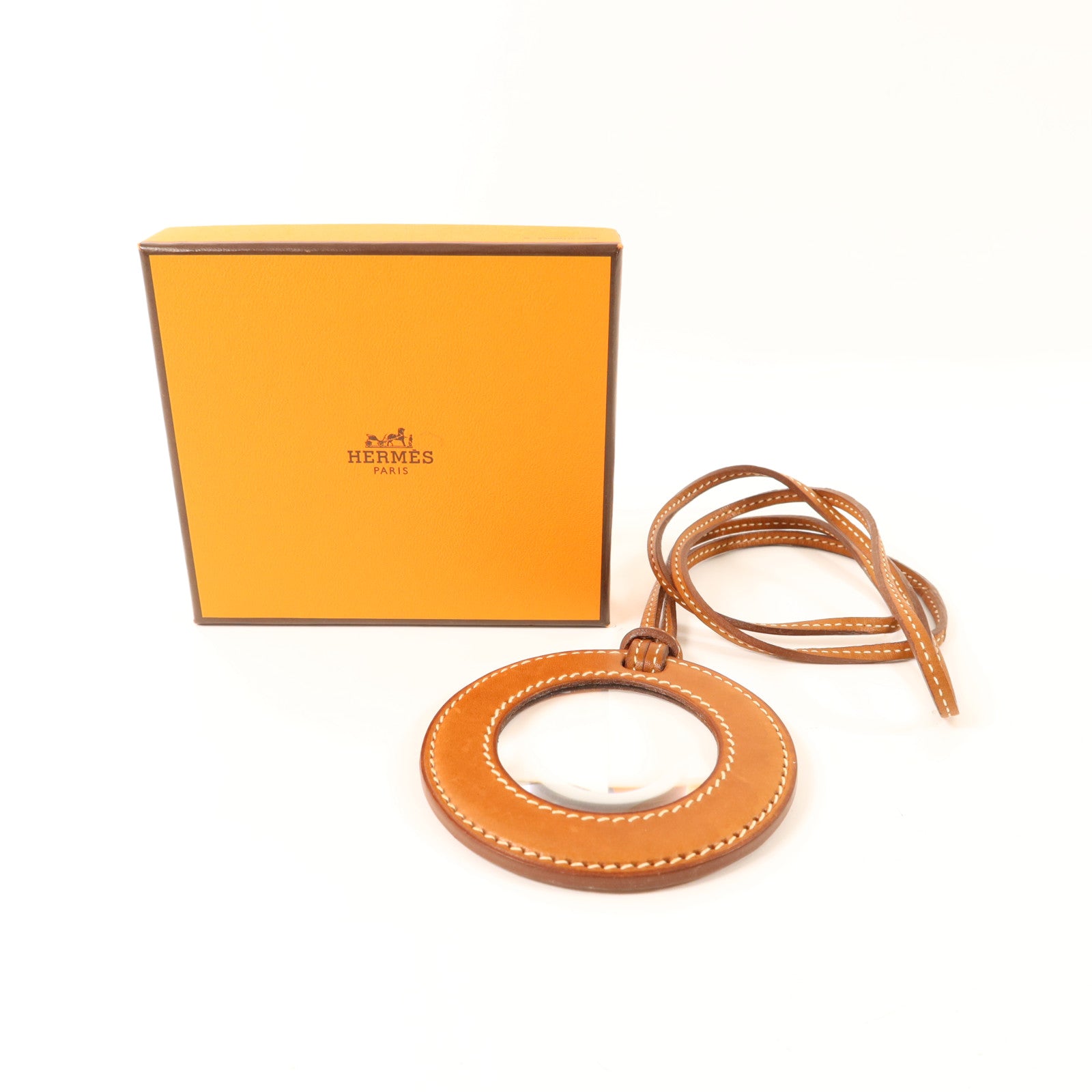 HERMES Barenia皮革In the Pocket Magnifying Glass放大鏡Fauve