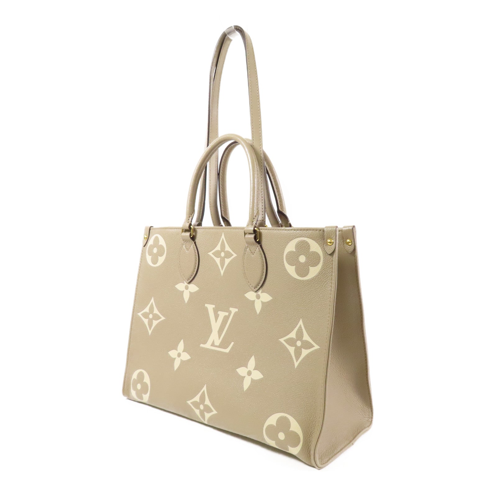 LOUIS VUITTON Monogram Empreinte OnTheGo MM金扣手挽肩背兩用袋