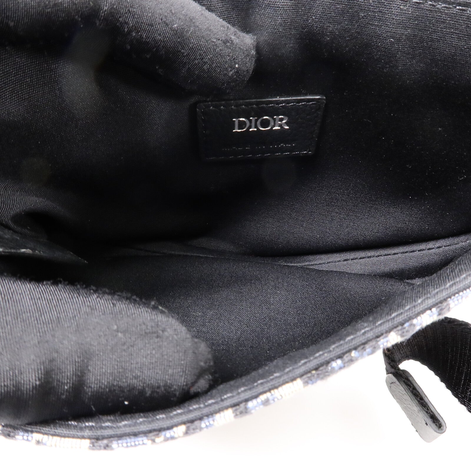 Dior 帆布/牛皮皮革Saddle Pouch Crossbody Bag肩背袋