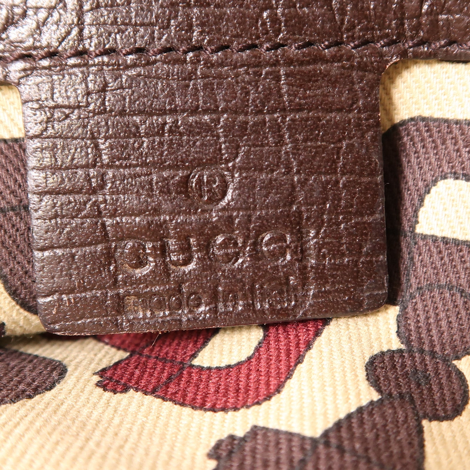 GUCCI 【激減優惠】帆布Sherry Line金扣肩背袋