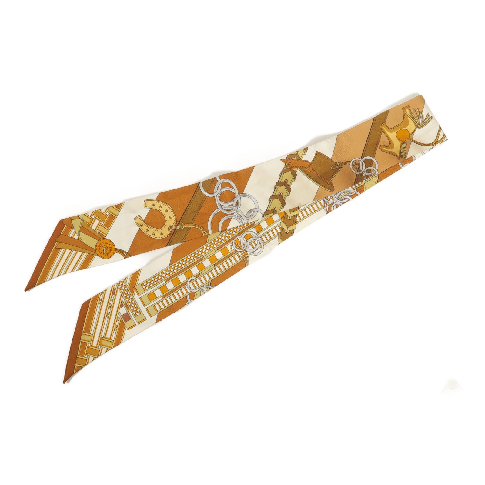 HERMES 絲質Twilly絲巾