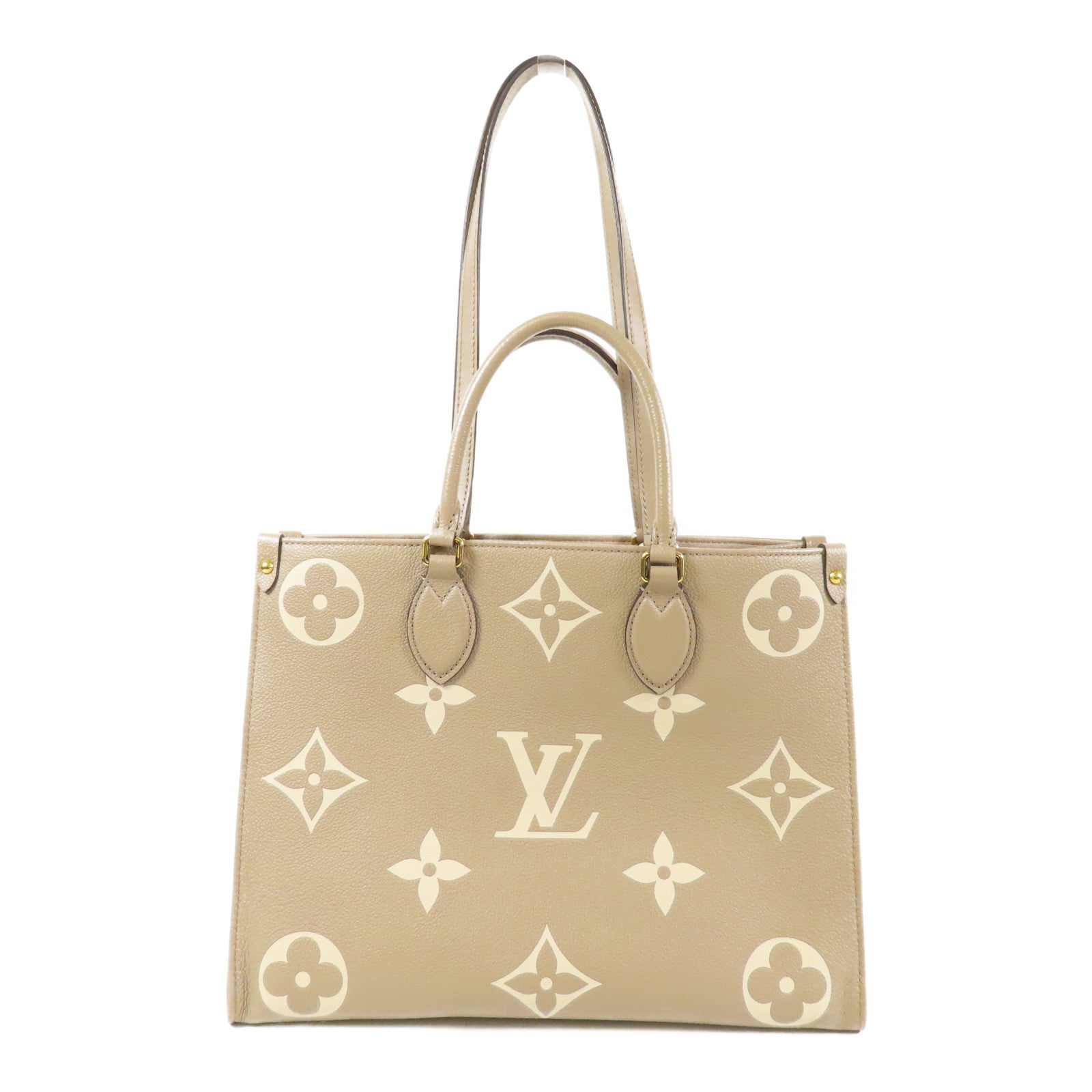 LOUIS VUITTON Monogram Empreinte OnTheGo MM金扣手挽肩背兩用袋