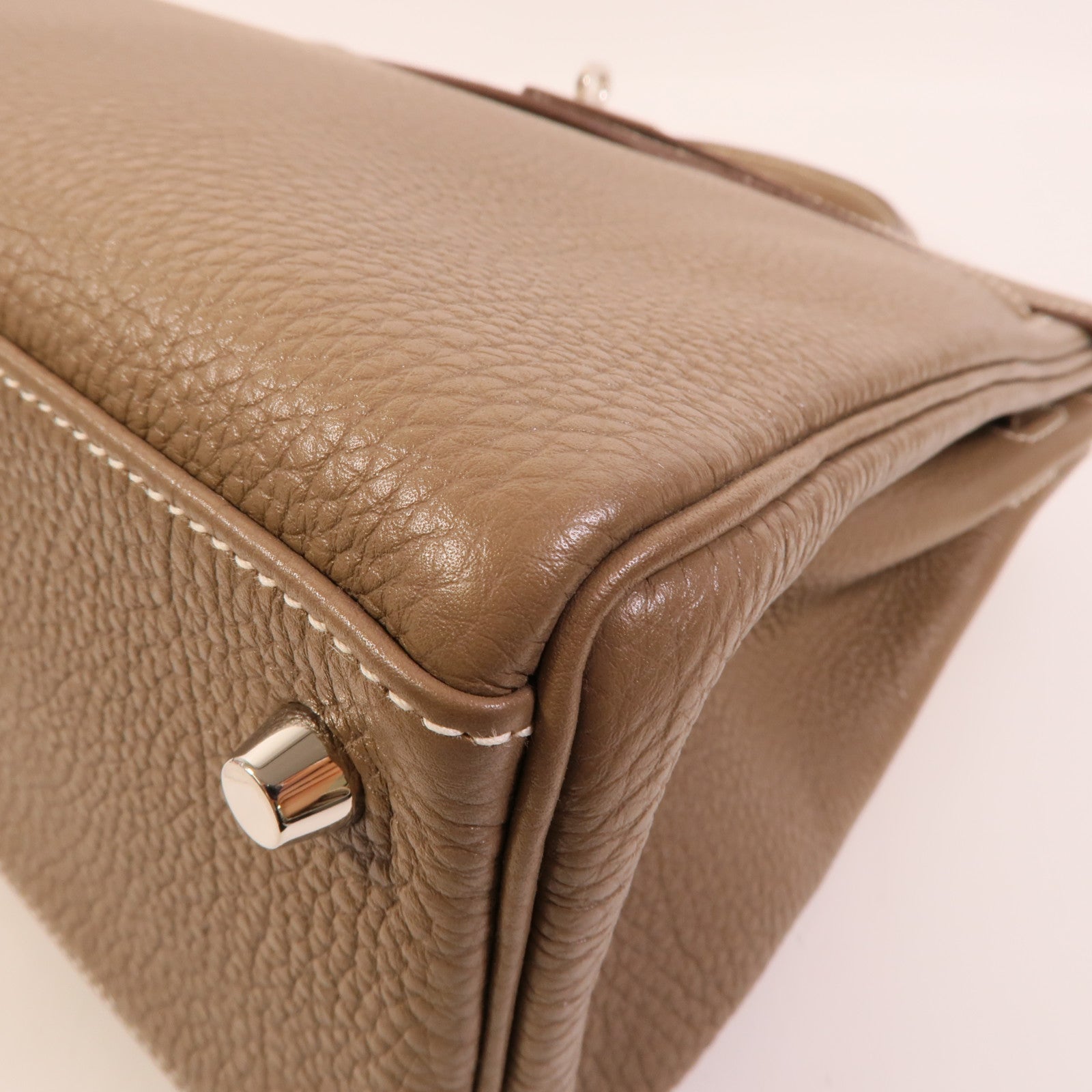 HERMES Togo皮革Kelly 32手挽肩背兩用袋Etoupe