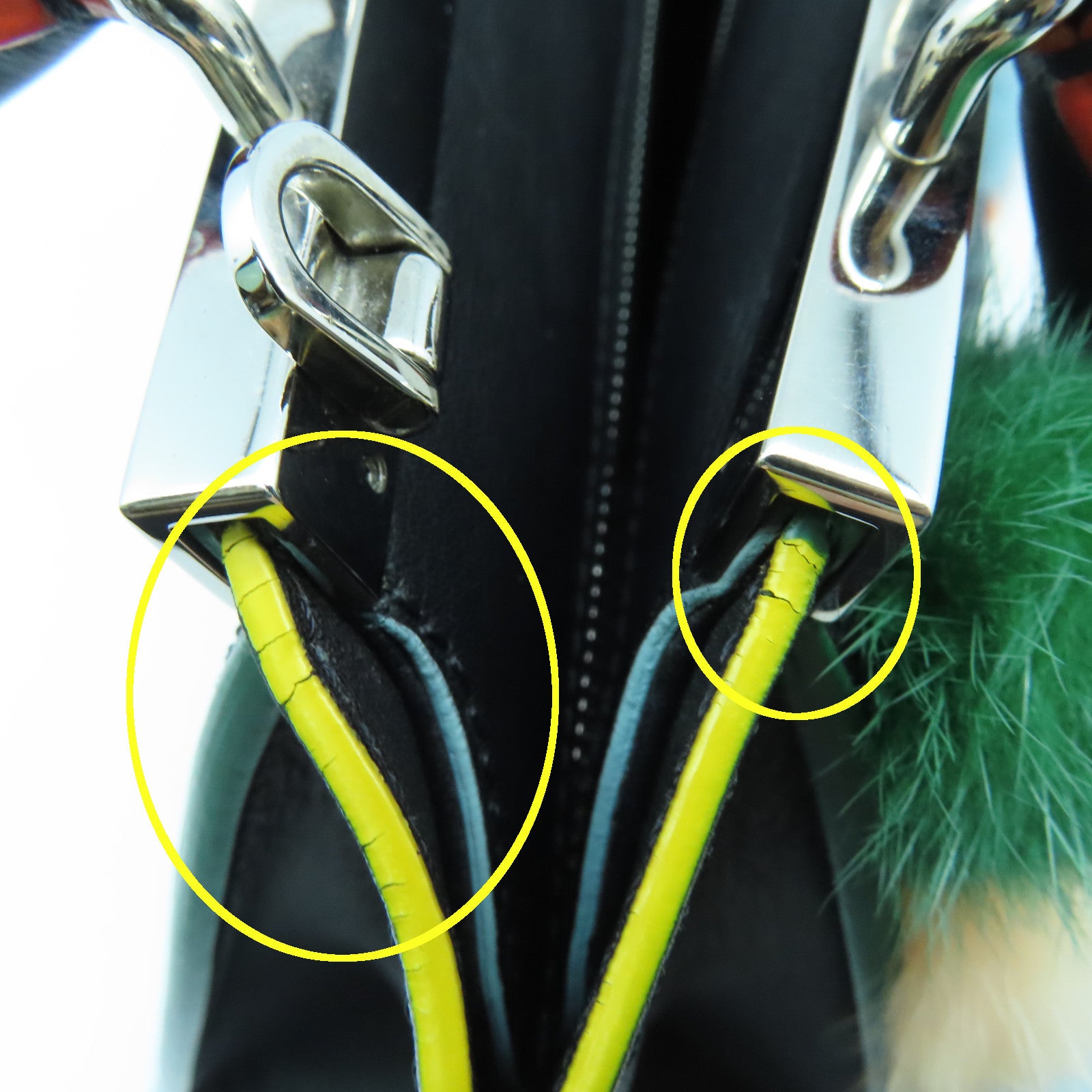 FENDI 【激減優惠】牛皮皮革Mini 3Jours銀扣手挽肩背兩用袋黑色