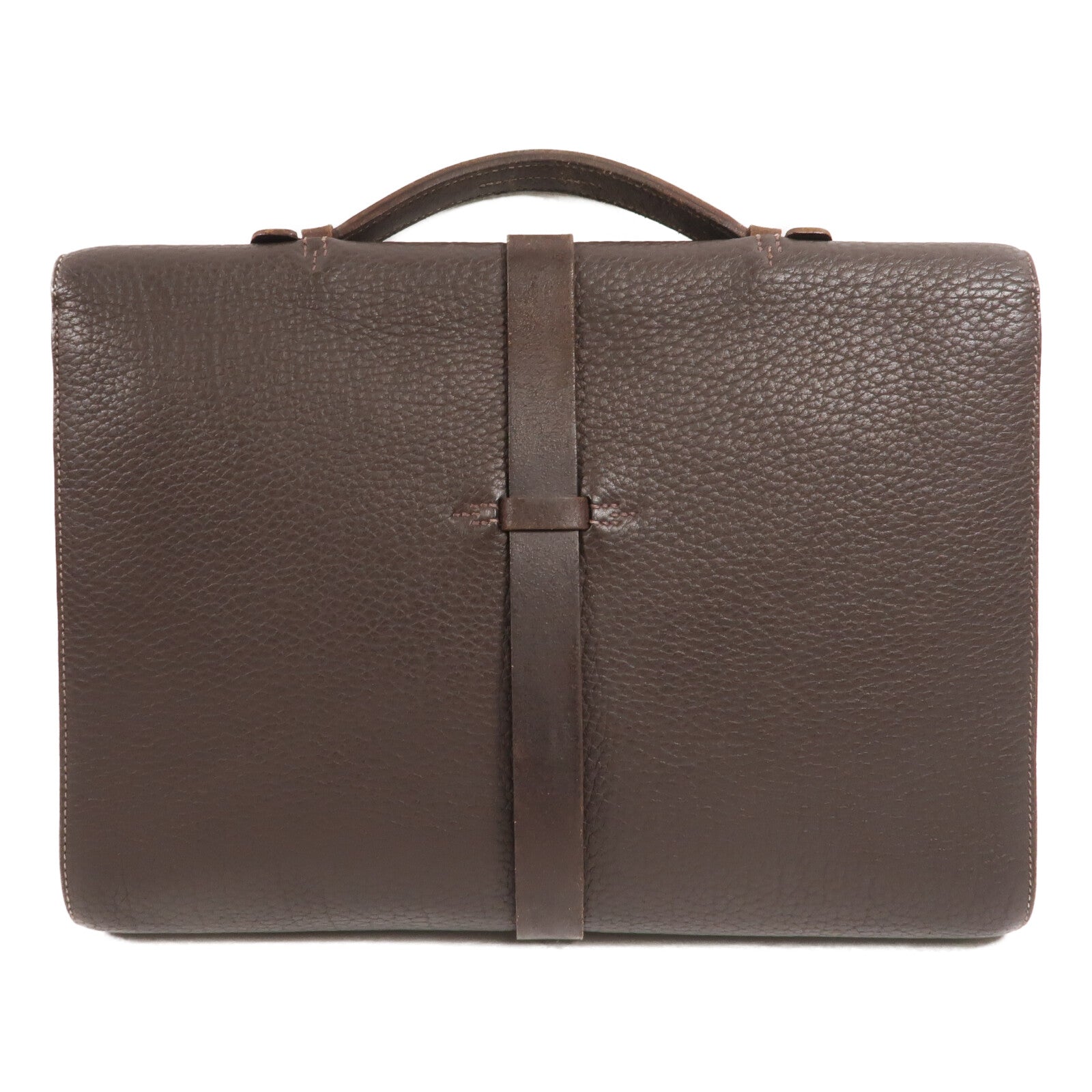 HERMES Togo皮革Etriviere II手挽袋Ebene