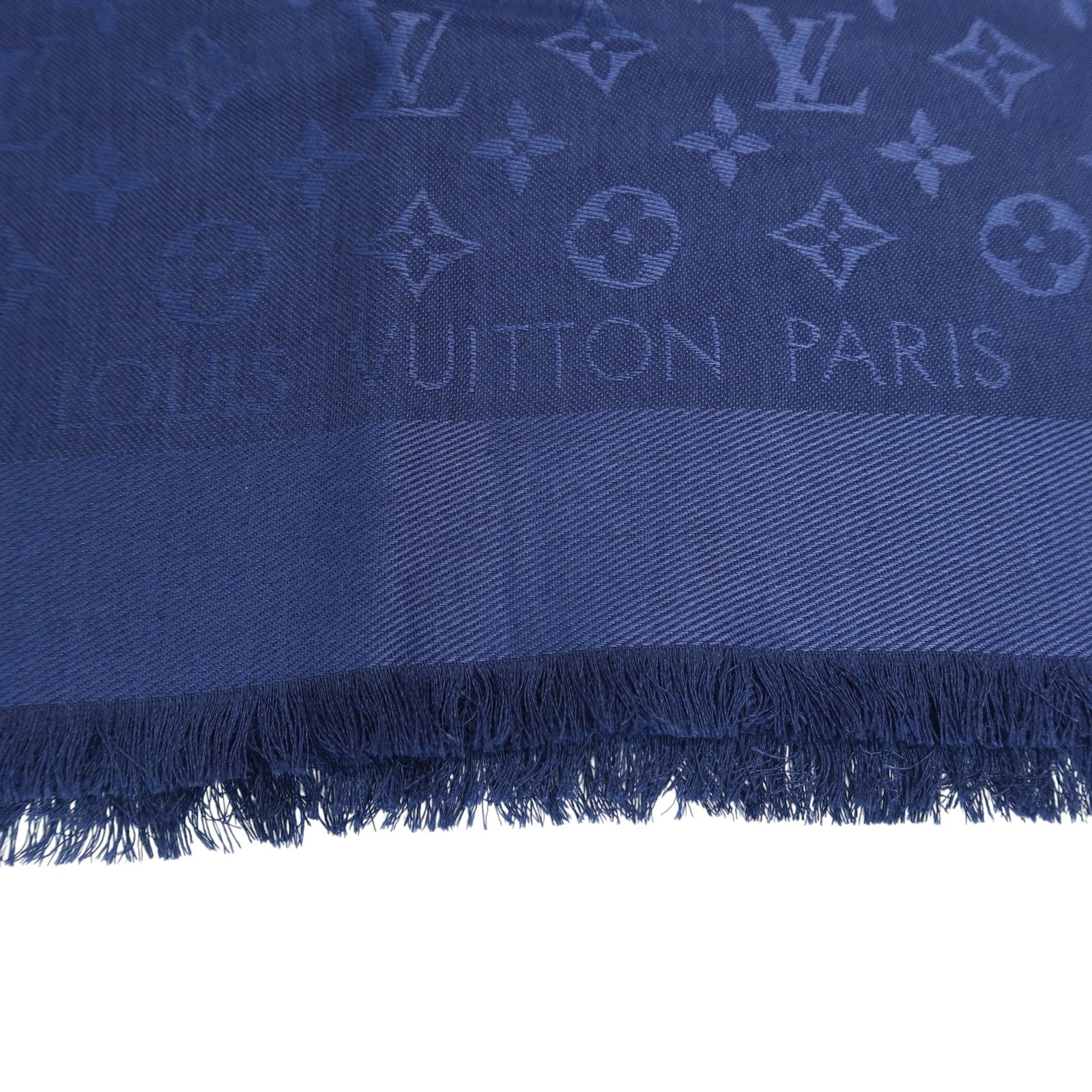 LOUIS VUITTON 羊毛/絲質Scarf 140x140絲巾