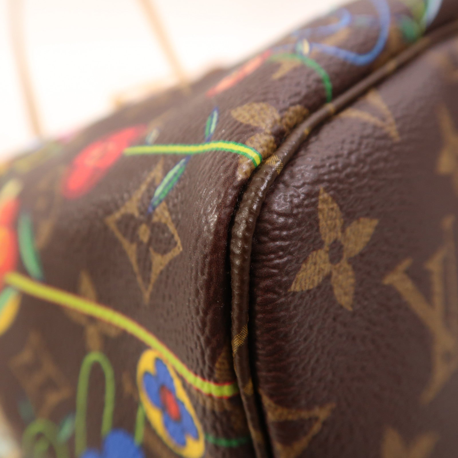 LOUIS VUITTON Monogram LV x TM Neverfull MM金扣肩背袋