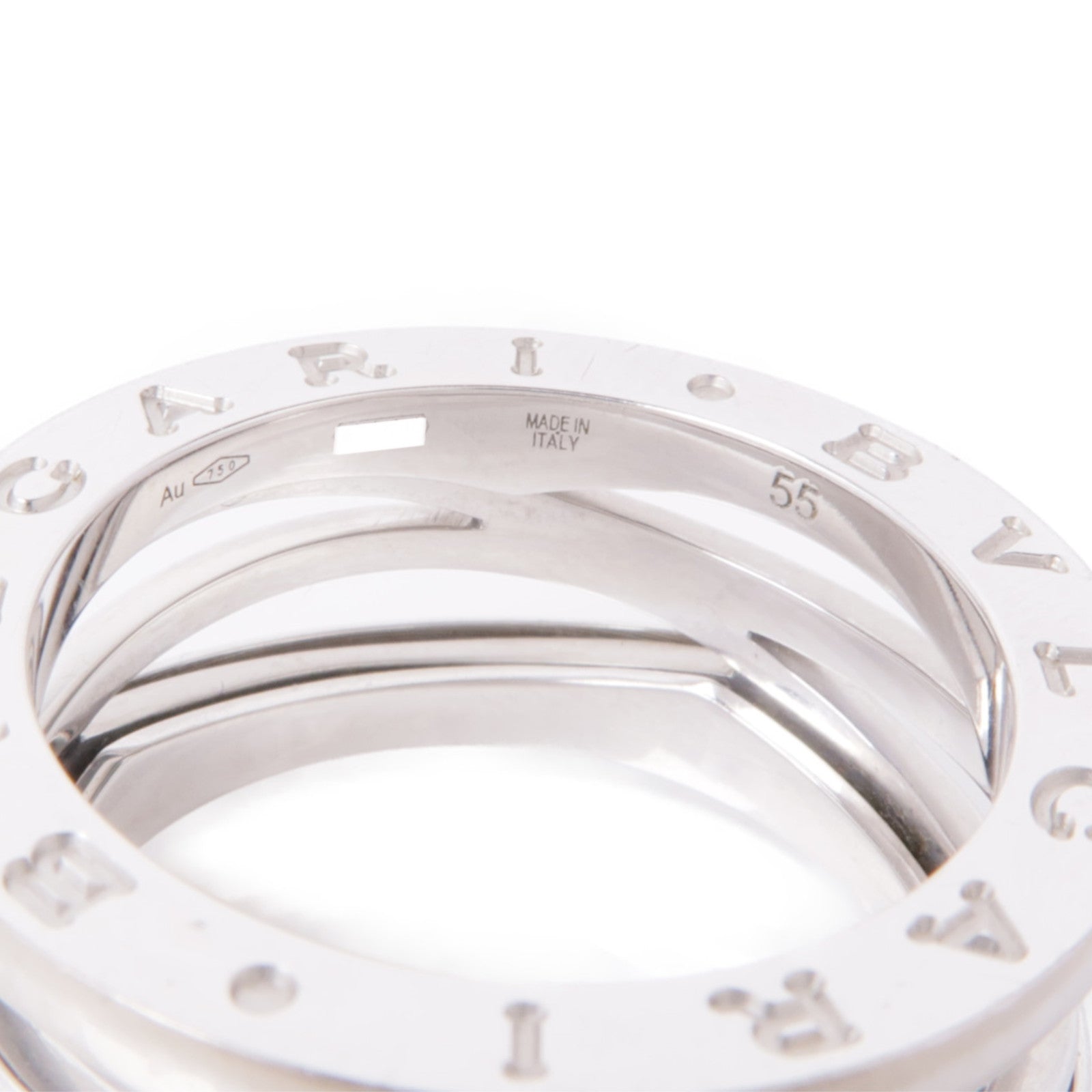 BVLGARI 18K白金B-zero1 Ring戒指Bvlgari#55/US#7
