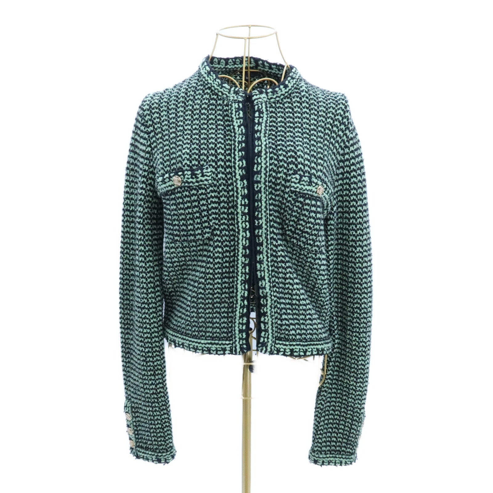 CHANEL Cashmere/Cotton Knitwear Jacket外套