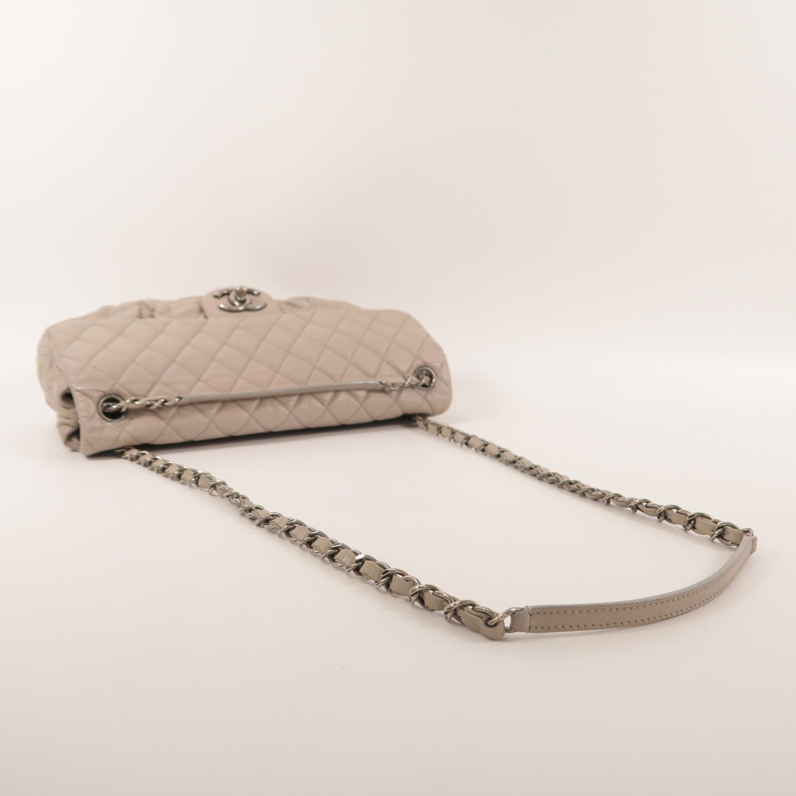 CHANEL 牛皮皮革Chain Shoulder鏈帶肩背袋