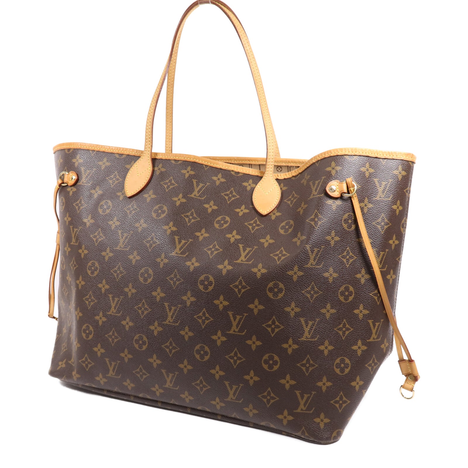 LOUIS VUITTON Monogram Neverfull GM Tote Bag金扣肩背袋