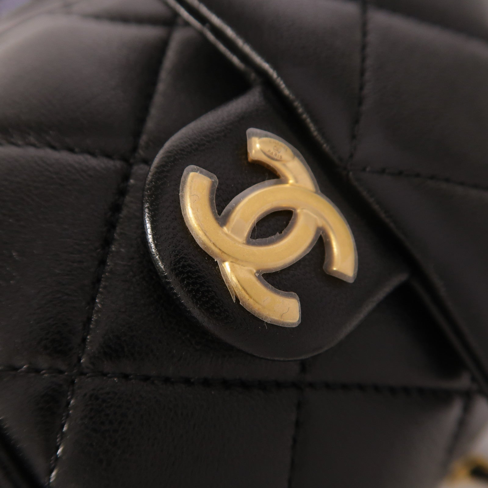 CHANEL 羊皮皮革25C Backpack金扣背包