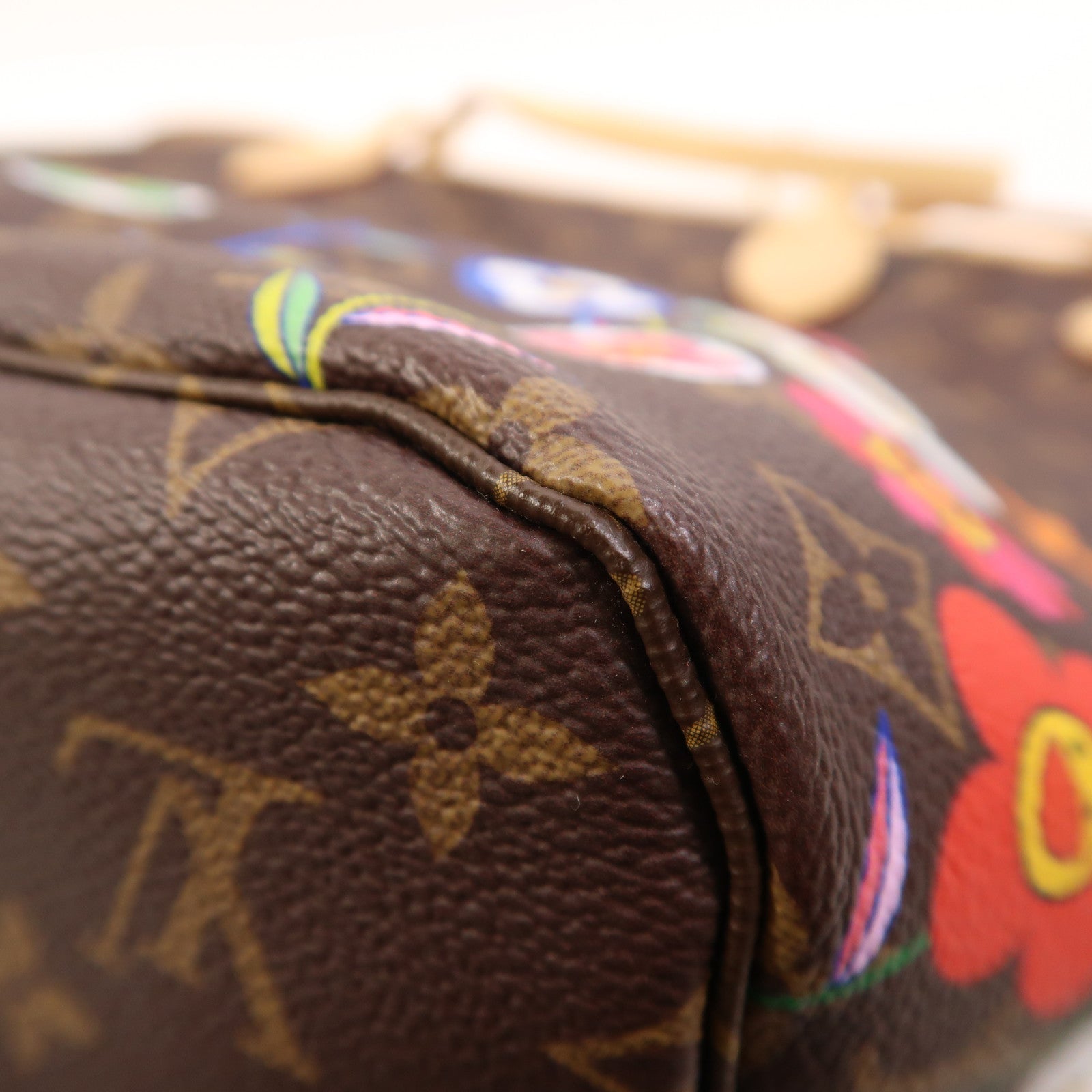 LOUIS VUITTON Monogram LV x TM Neverfull MM金扣肩背袋