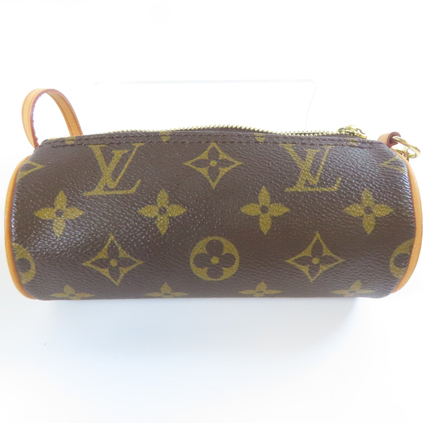 LOUIS VUITTON Monogram Papillon GM金扣手挽袋啡色