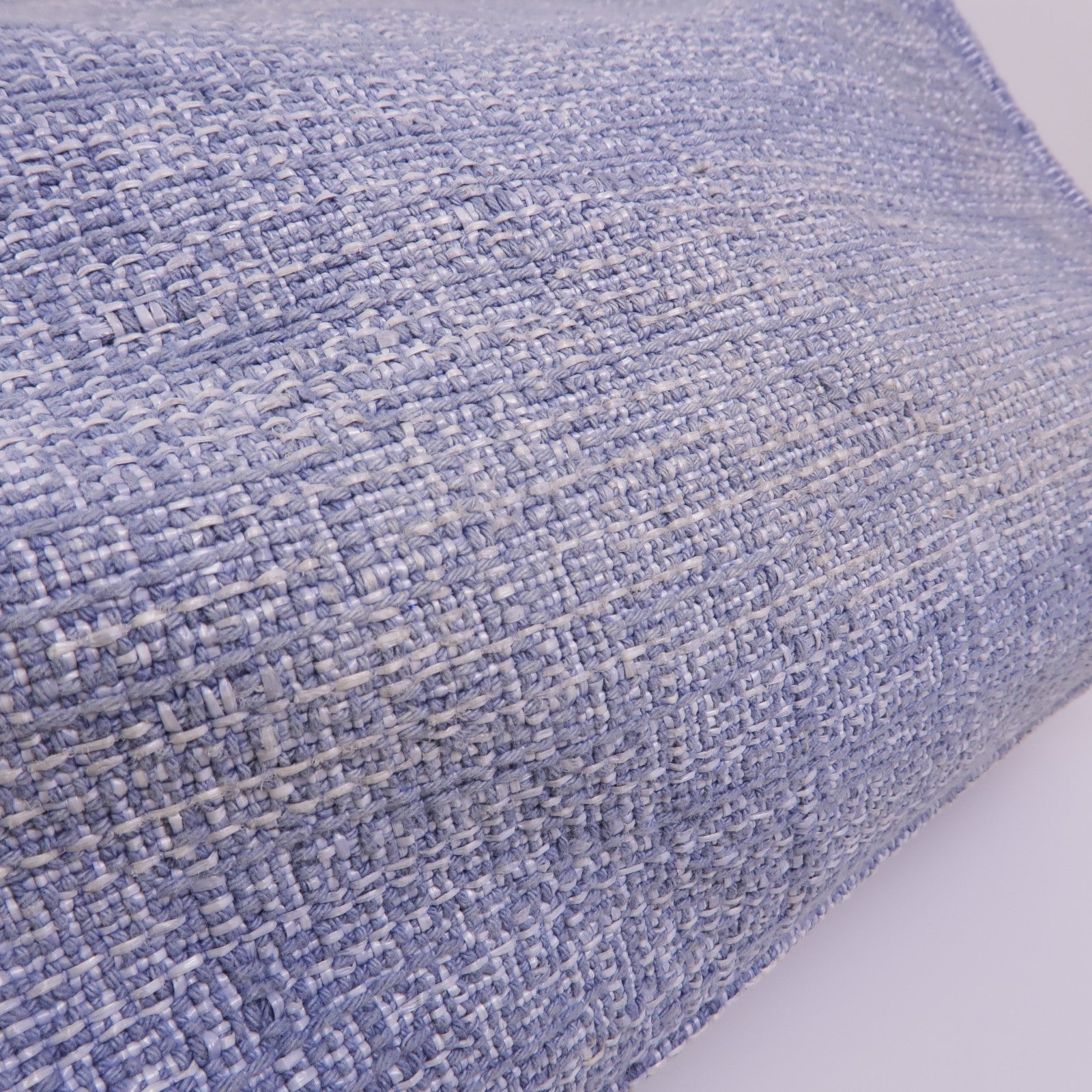 CHANEL 帆布Deauville Tote銀扣肩背袋