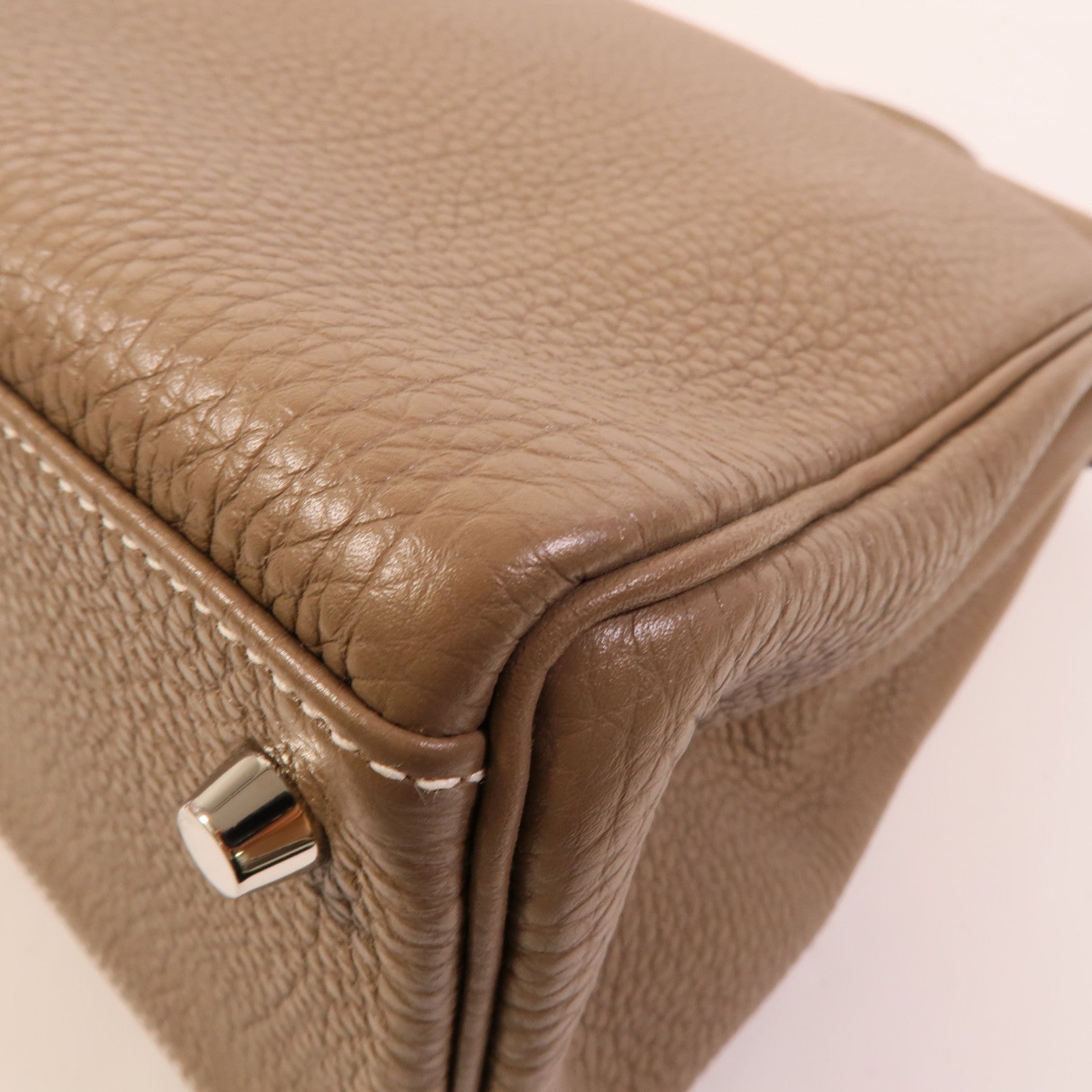 HERMES Togo皮革Kelly 32手挽肩背兩用袋Etoupe