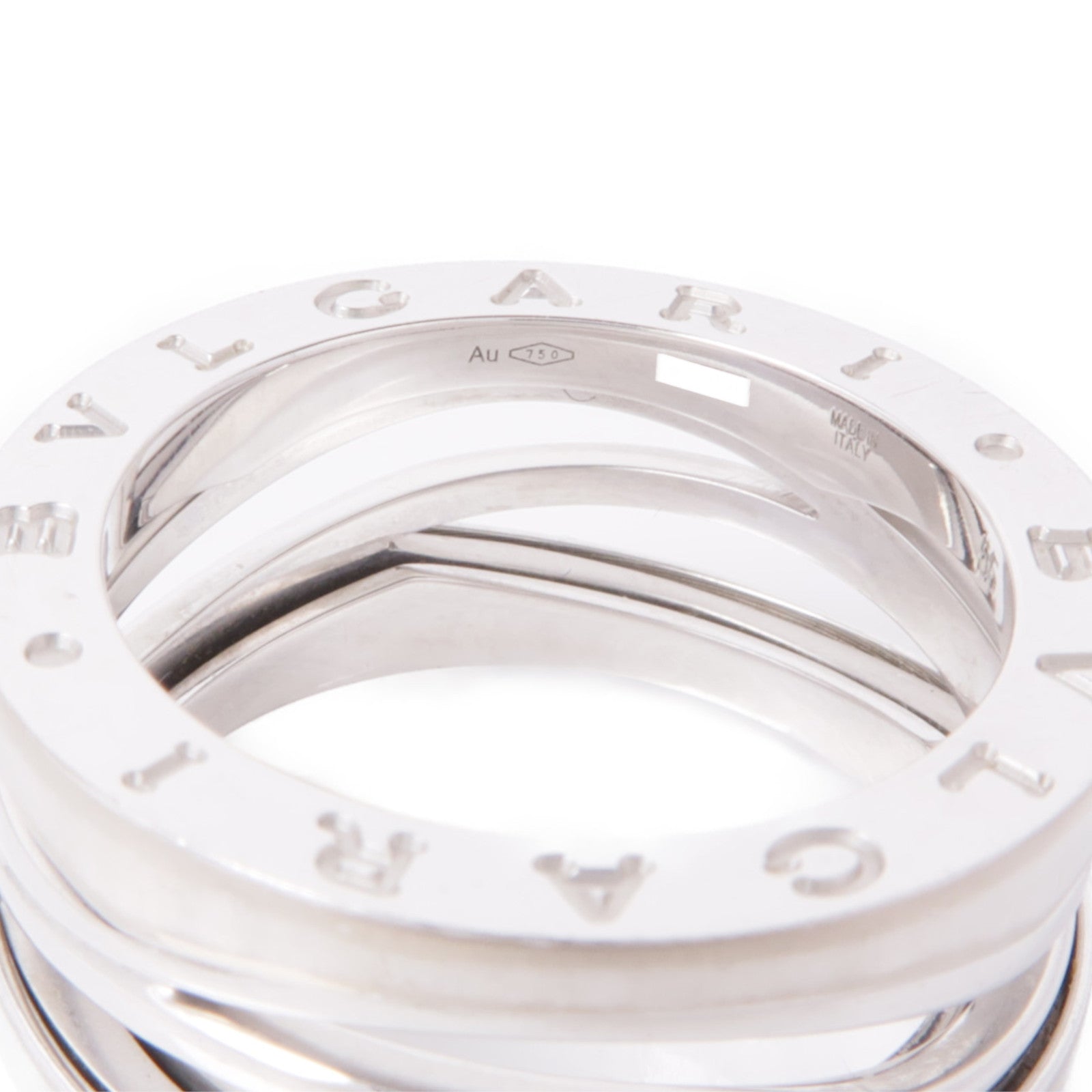 BVLGARI 18K白金B-zero1 Ring戒指Bvlgari#55/US#7