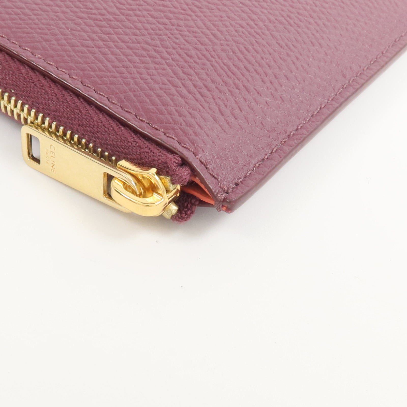 CELINE 牛皮皮革Zipped Purse Card Case錢包