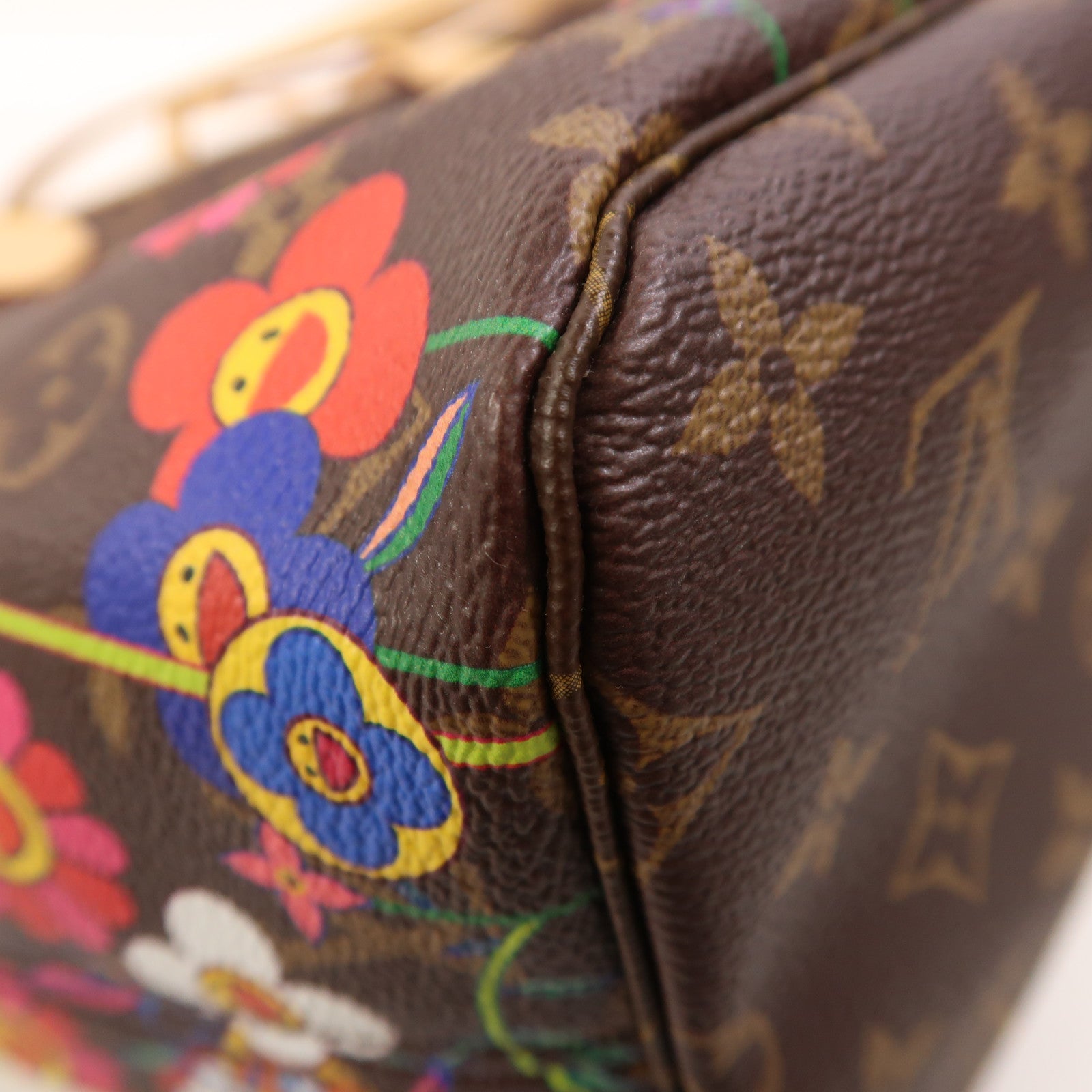 LOUIS VUITTON Monogram LV x TM Neverfull MM金扣肩背袋