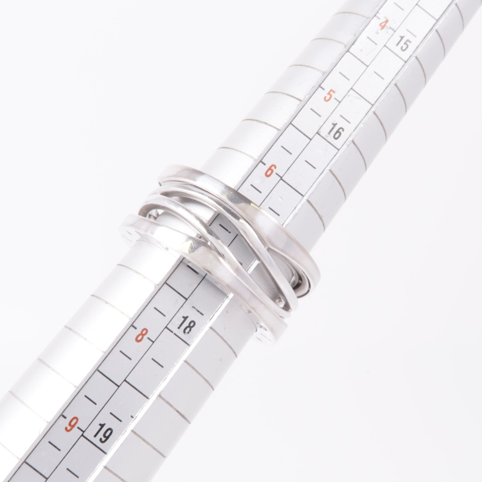 BVLGARI 【激減優惠】18K白金B-zero1 Ring戒指Bvlgari#55/US#7