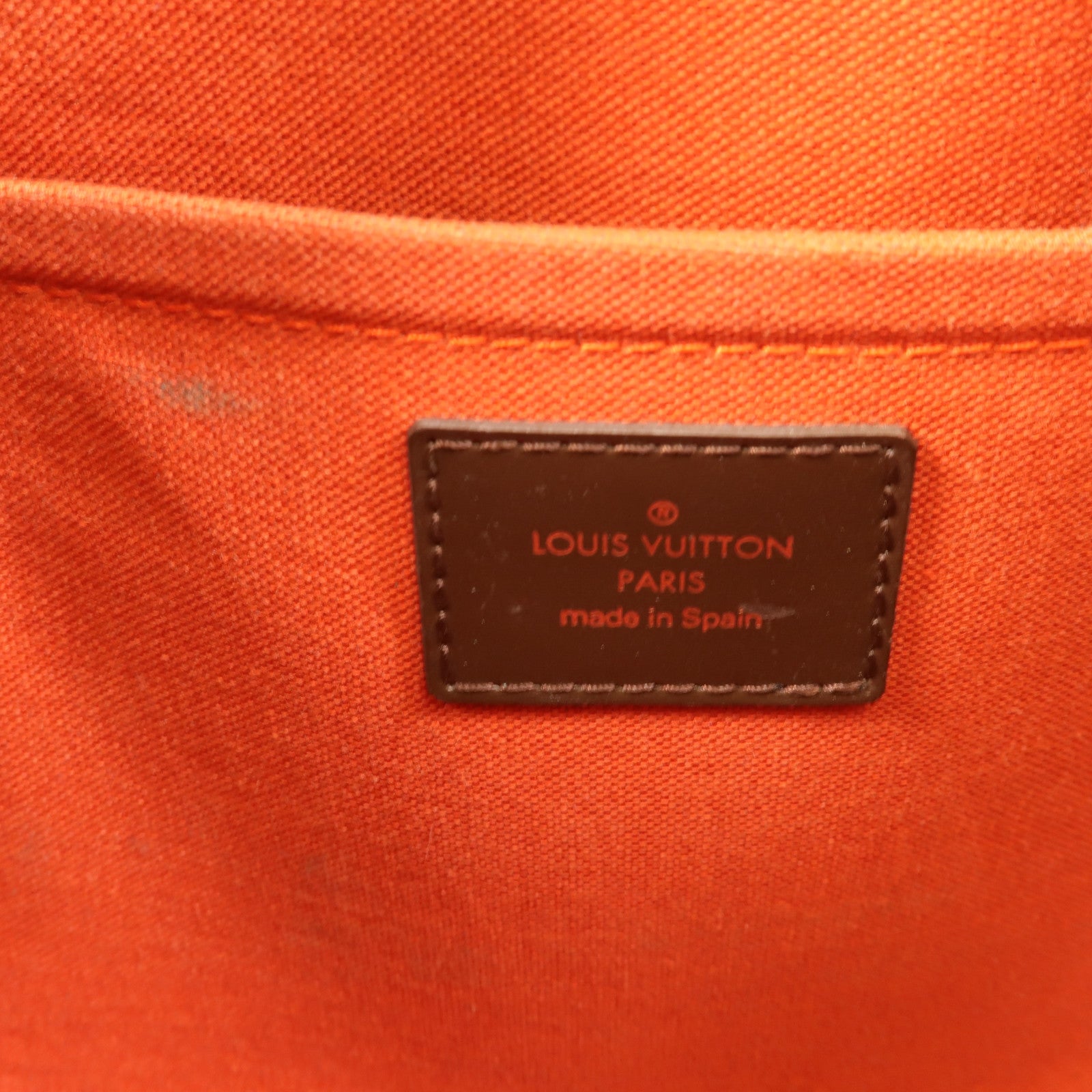 LOUIS VUITTON Damier Ribera MM金扣手挽袋