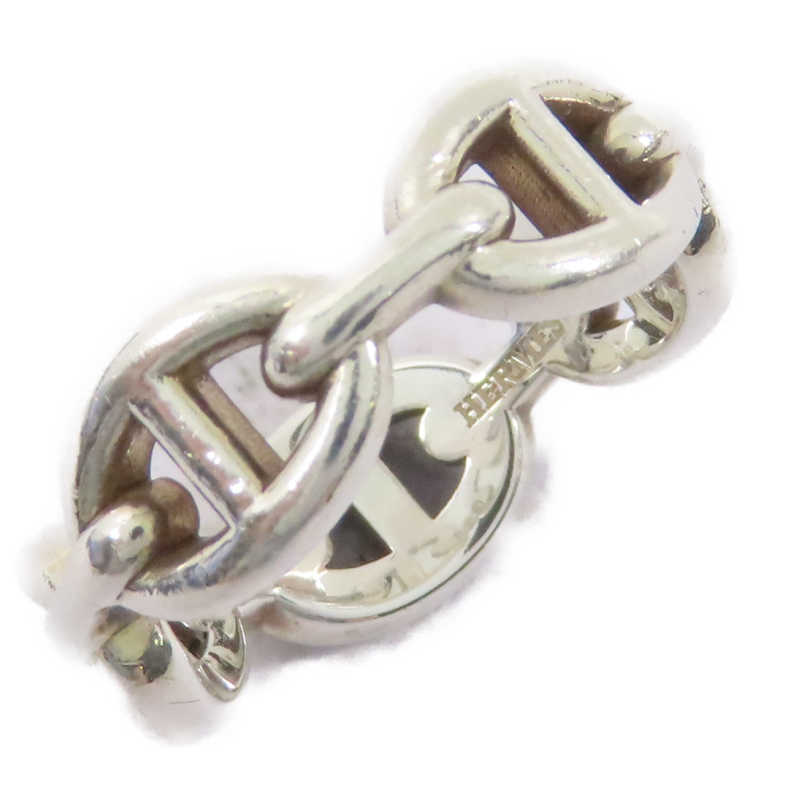 HERMES 925純銀Chaine D'ancre Enchainee戒指Hermes#54/US#6.75