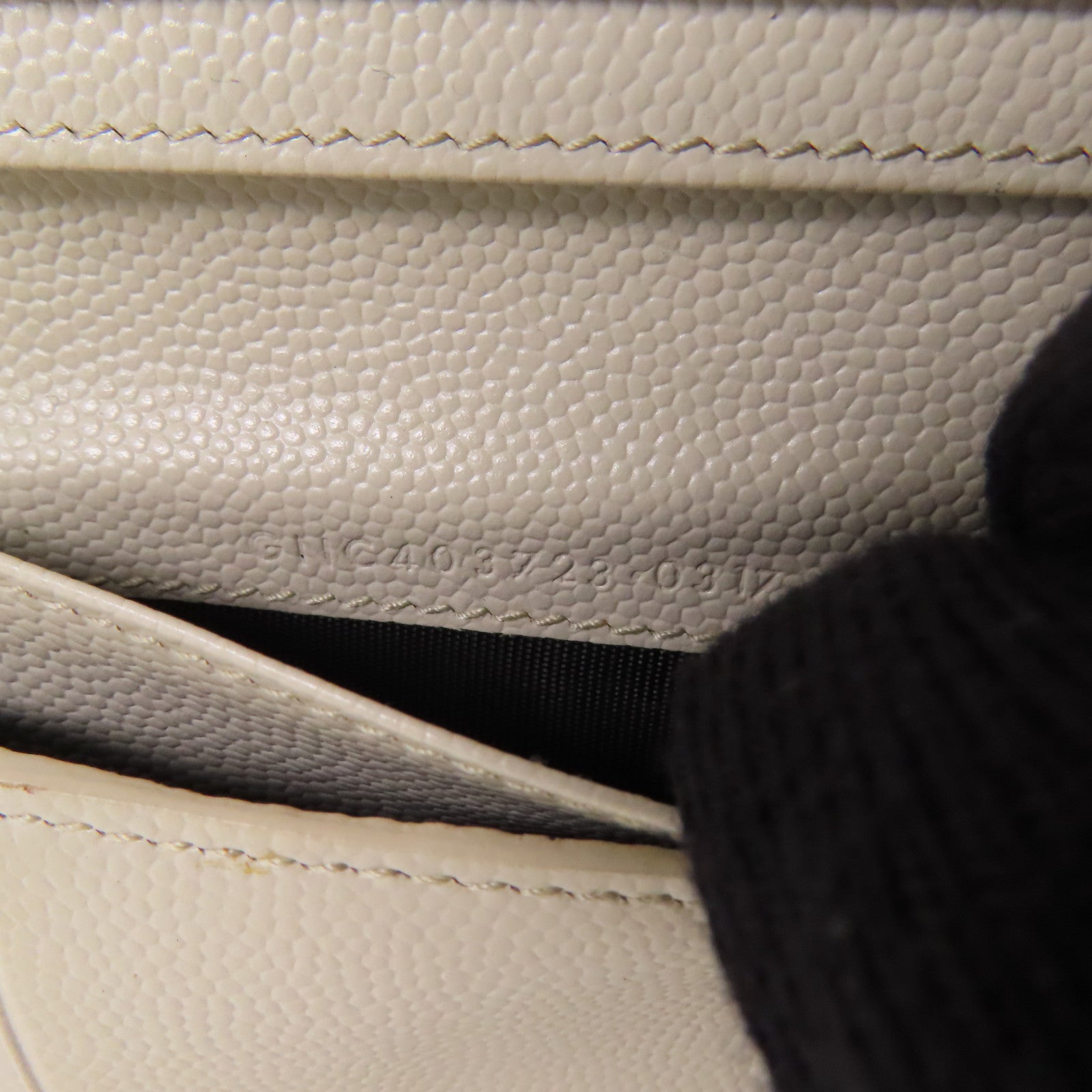 SAINT LAURENT 牛皮皮革Bifold Wallet銀扣錢包
