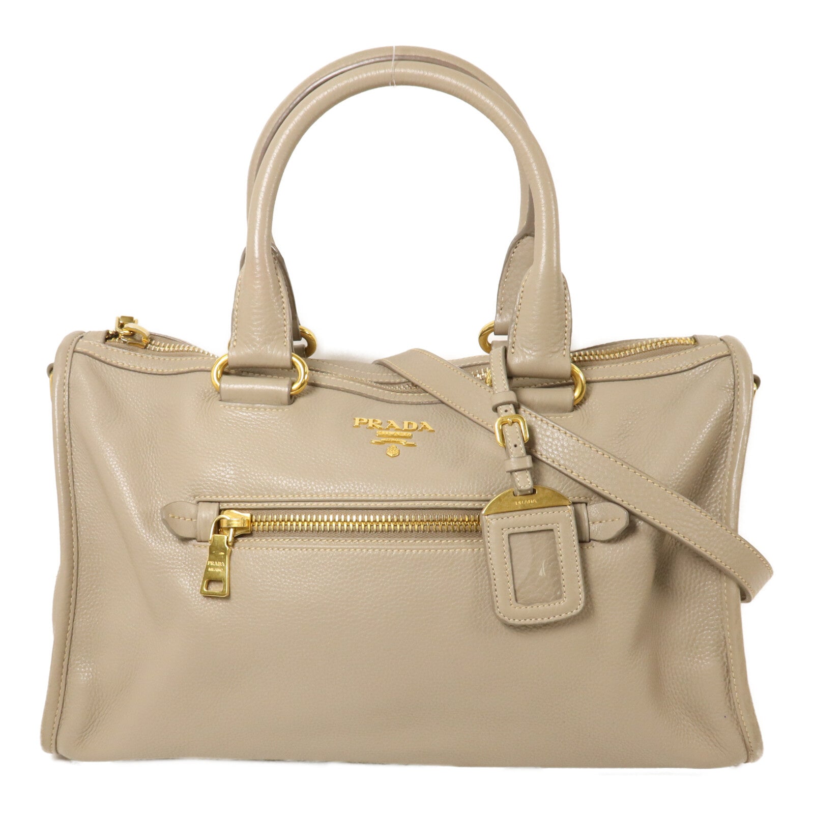 PRADA 牛皮皮革2 Way Shoulder手挽肩背兩用袋